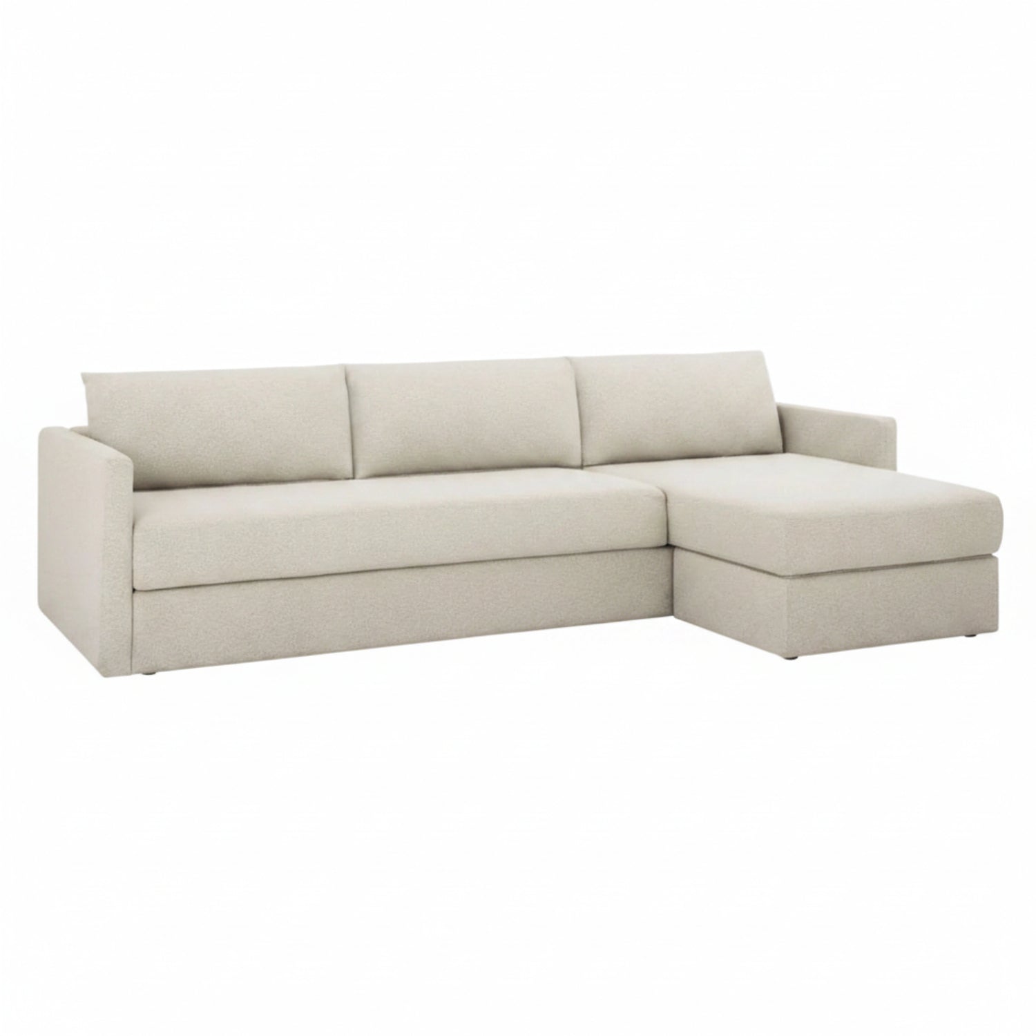 Sukhi Light Beige Sleeper Sectional Sofa
