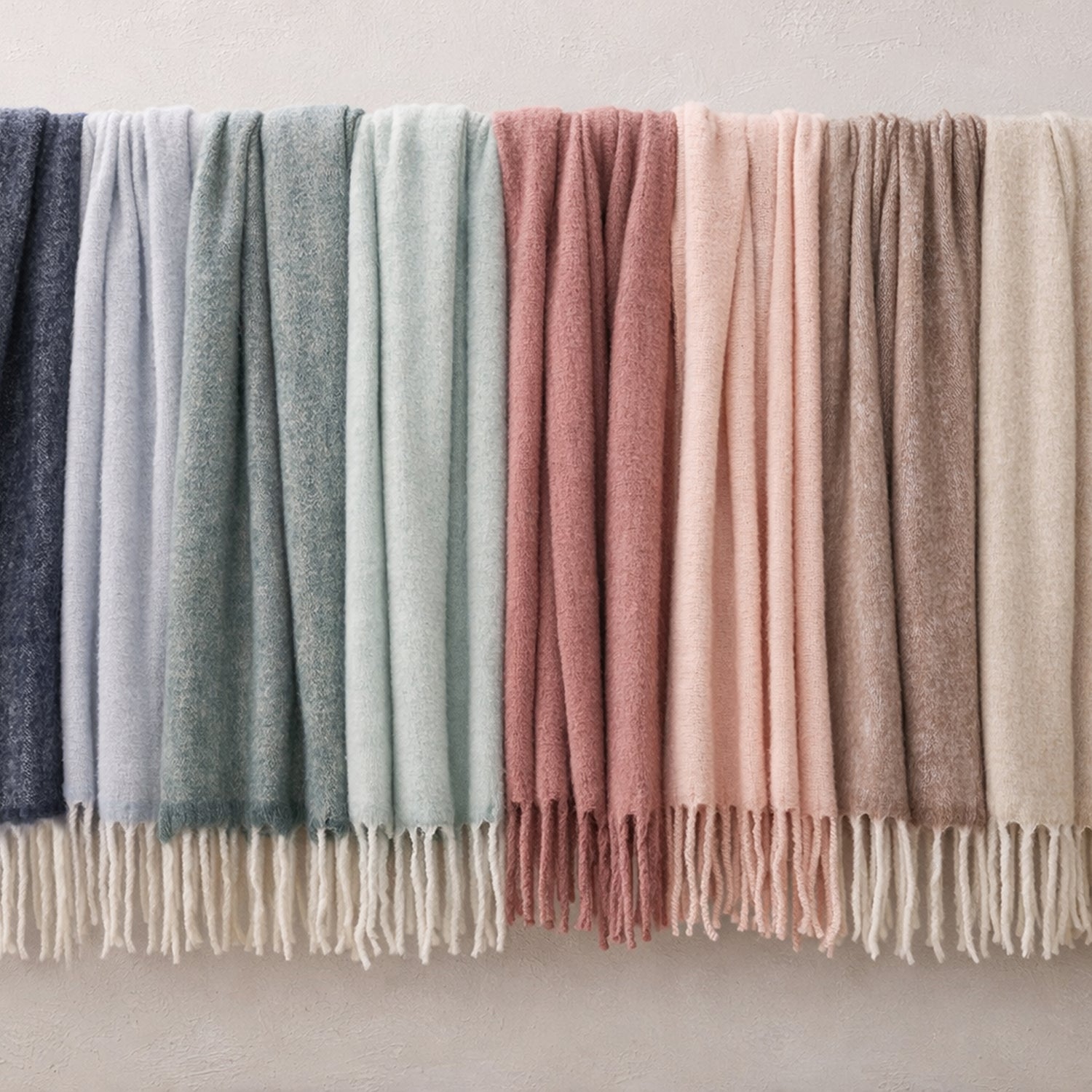 Pom Pom at Home Summit Throw Blanket plush throw with brushed mohair-like finish