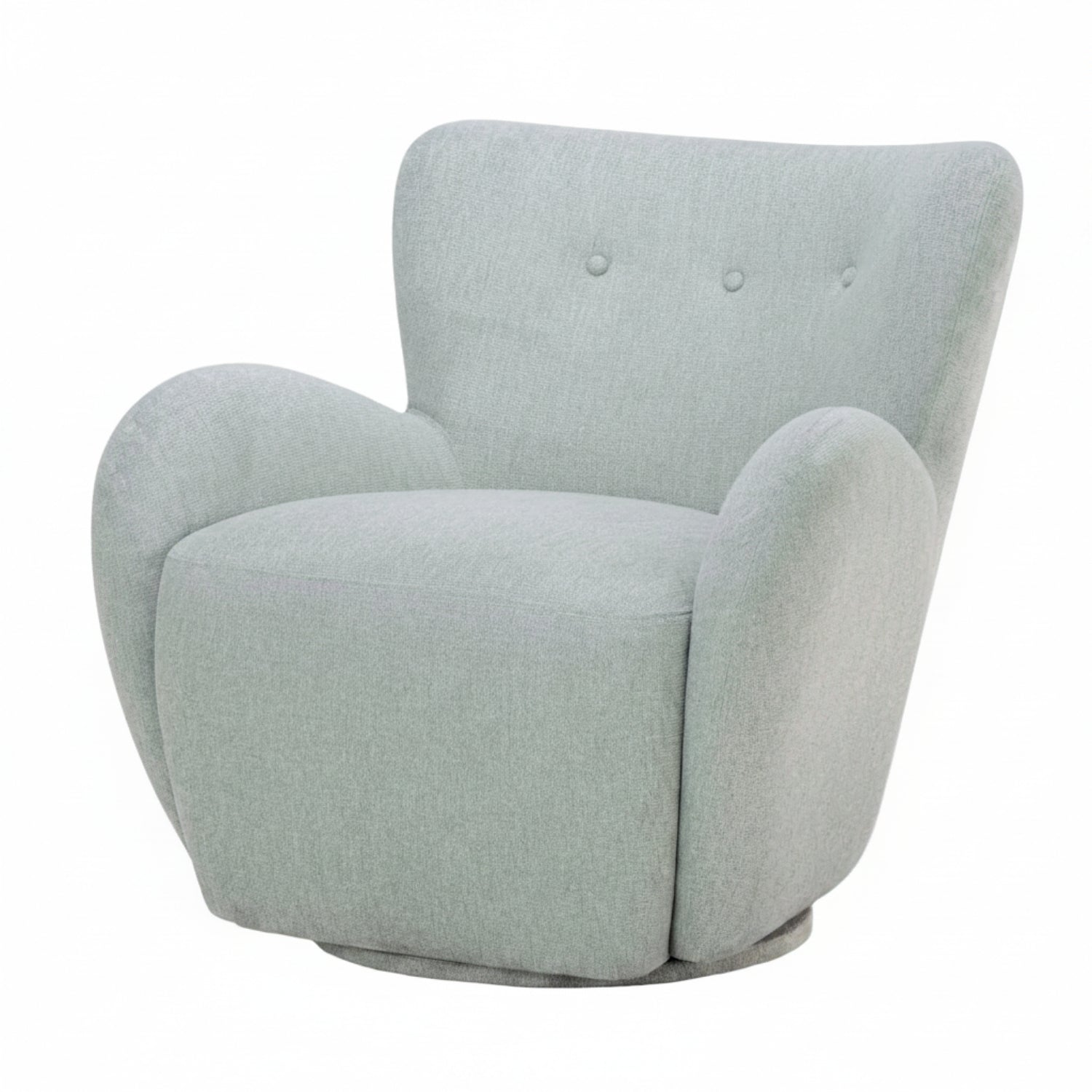 Suranne Light Blue Swivel Chair