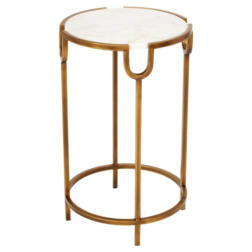 Old World Design Beth Gold Accent Table