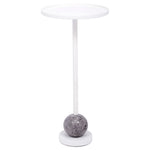 Old World Design Marble Martini Table