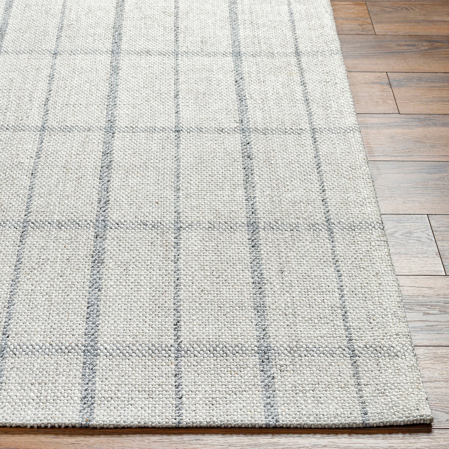 Livabliss Tartan Grid Hand Woven Rug