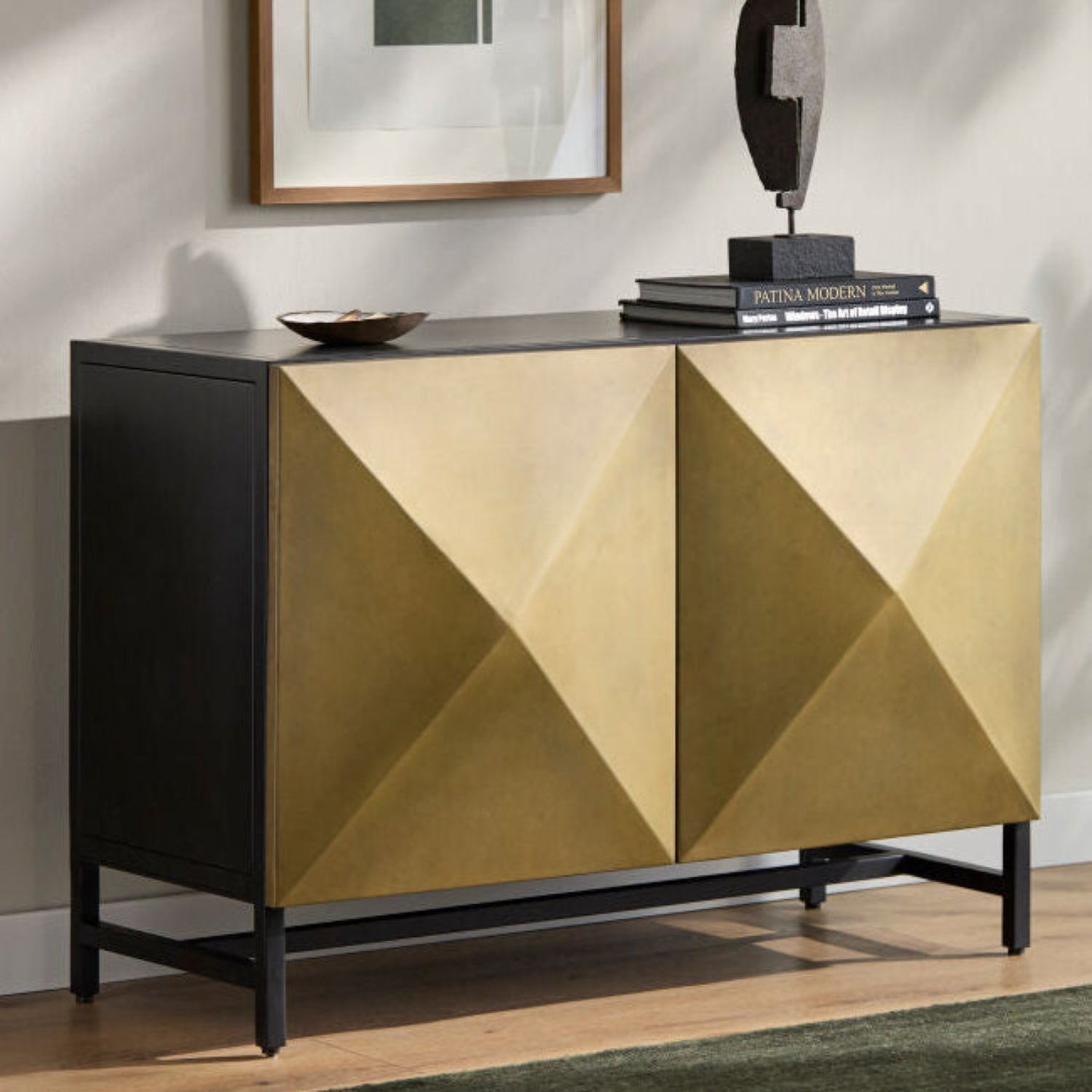 Theano Black Iron Cabinet