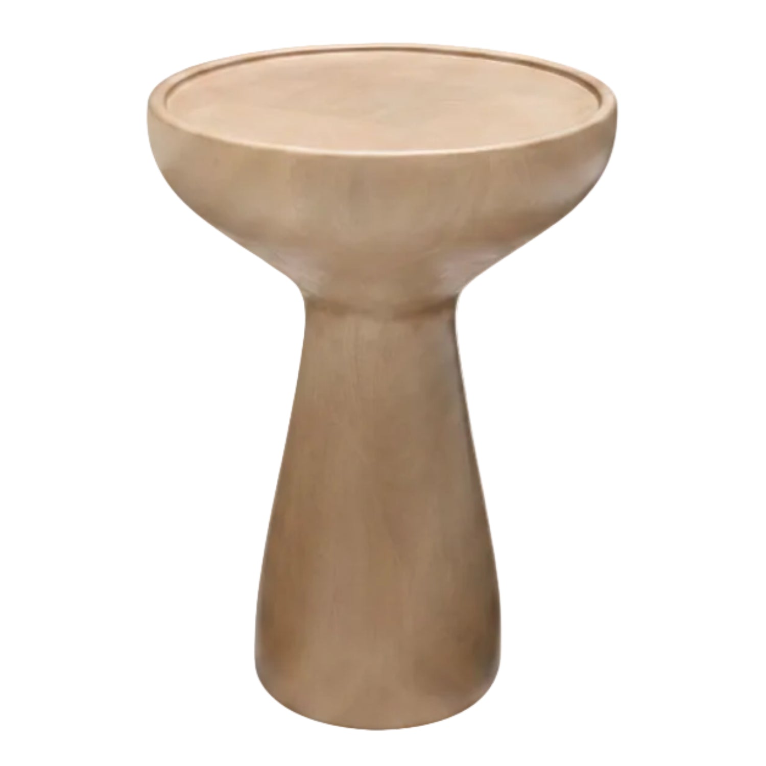 Tomlee Beige Mango Wood End Table