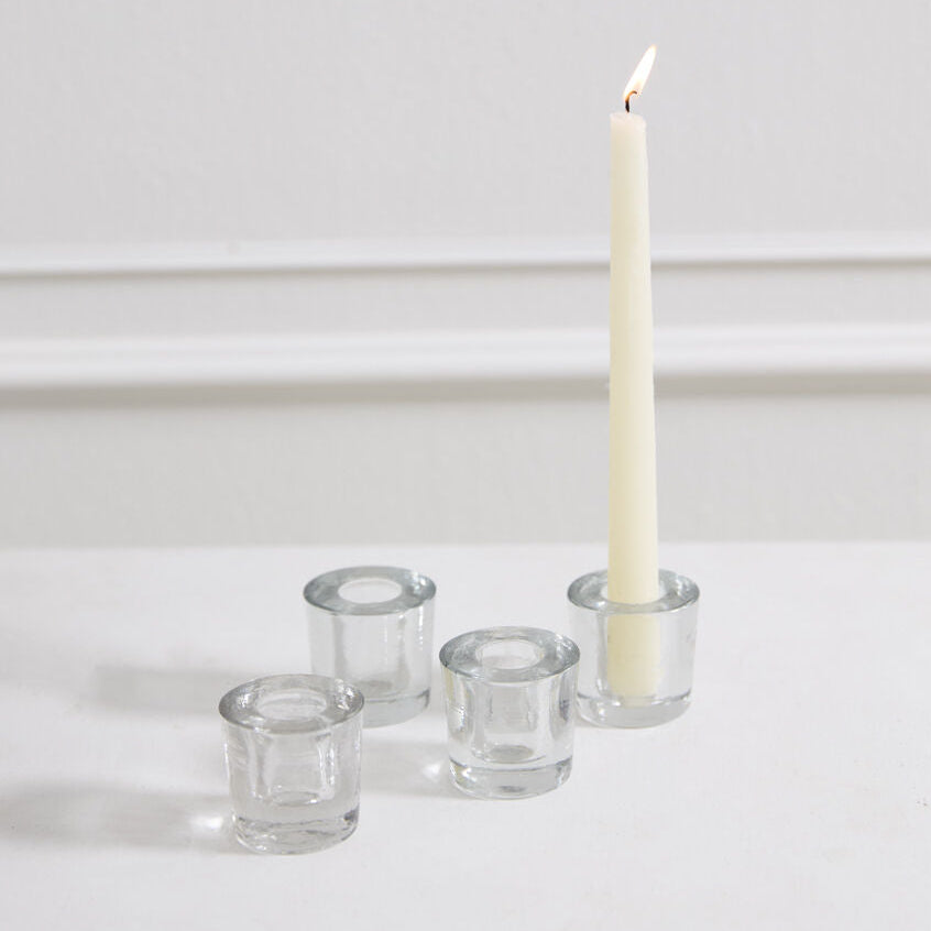 Token Candleholder Set of 8 displayed in an interior setting