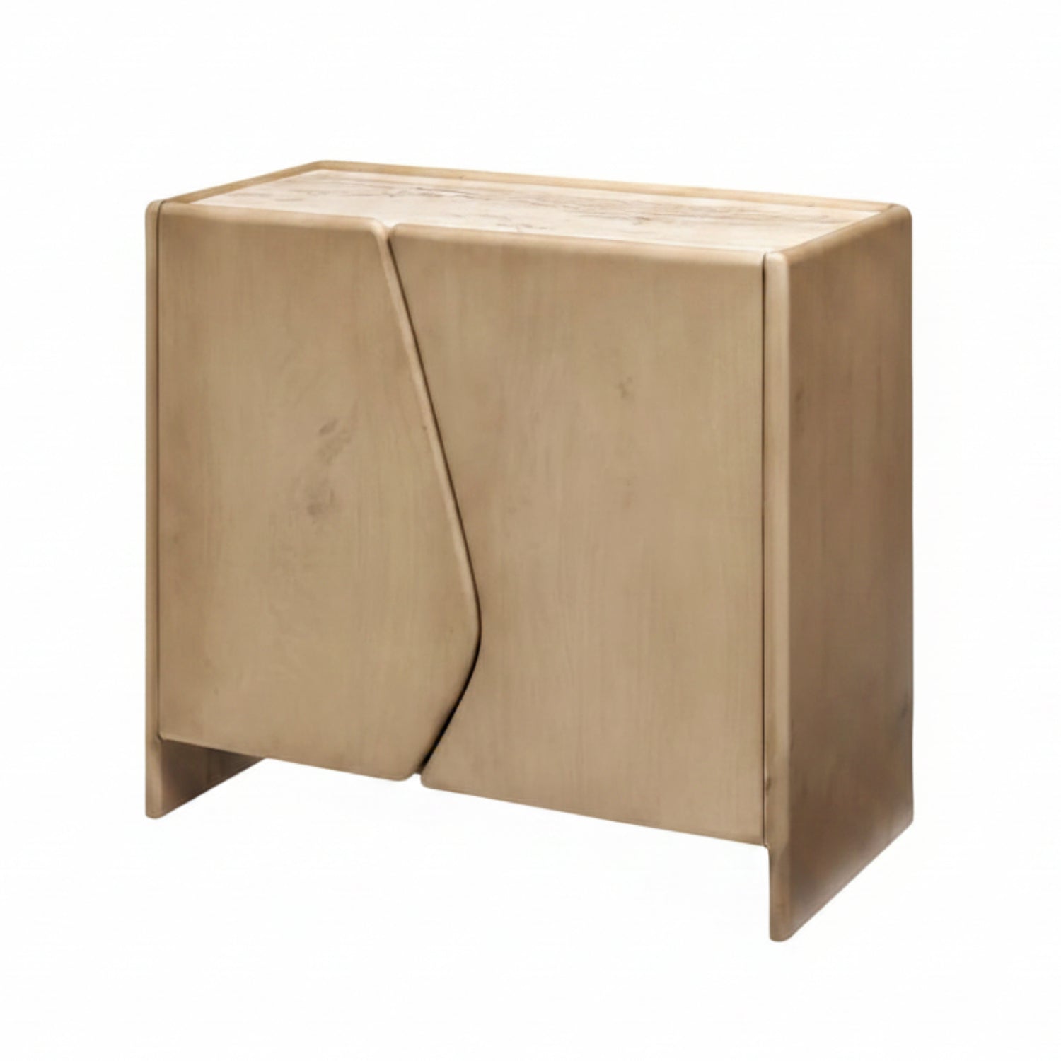 Torrance Marble Cabinet Dark Brown Base