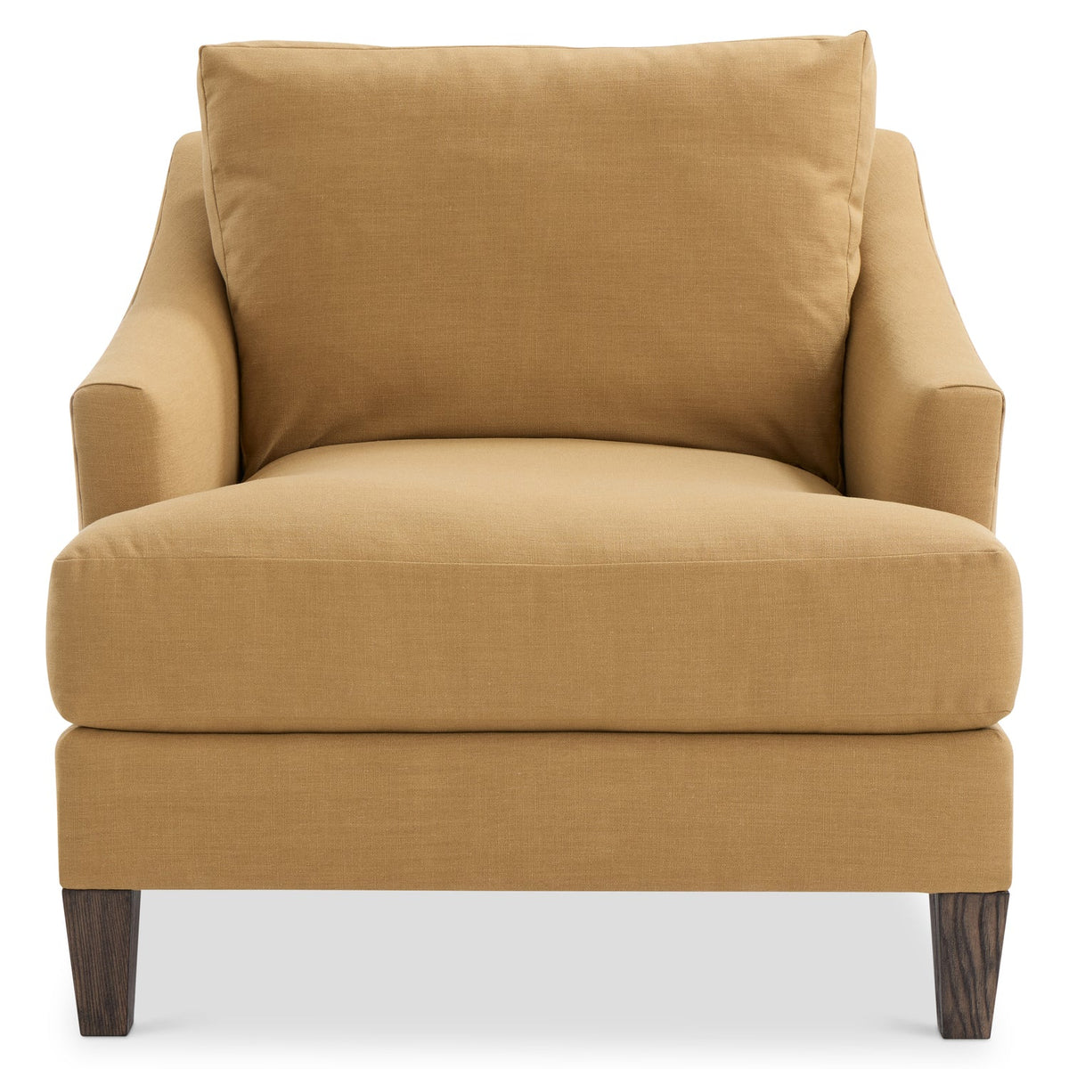 Bernhardt Living Marisol Fabric Chair in Camel, close-up detail