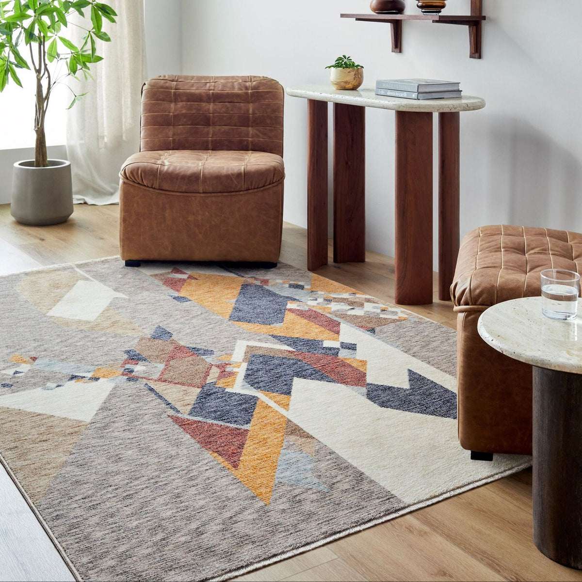Frank Lloyd Wright Foundation x Livabliss Usonia USO-2307 Machine Woven Rug