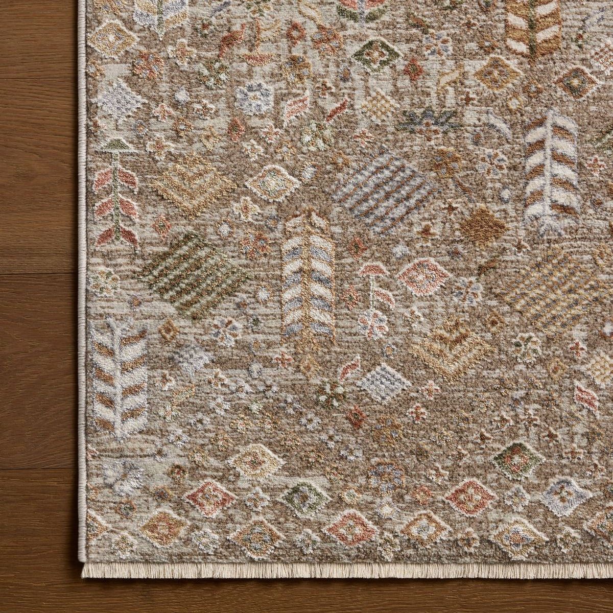 Loloi Aylin Mushroom / Multi Power Loomed Rug