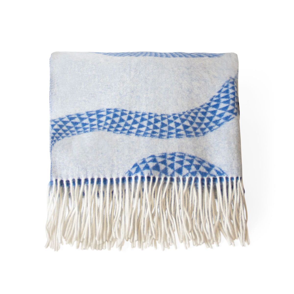 Jonathan Adler Eden Merino Wool Throw, Blue