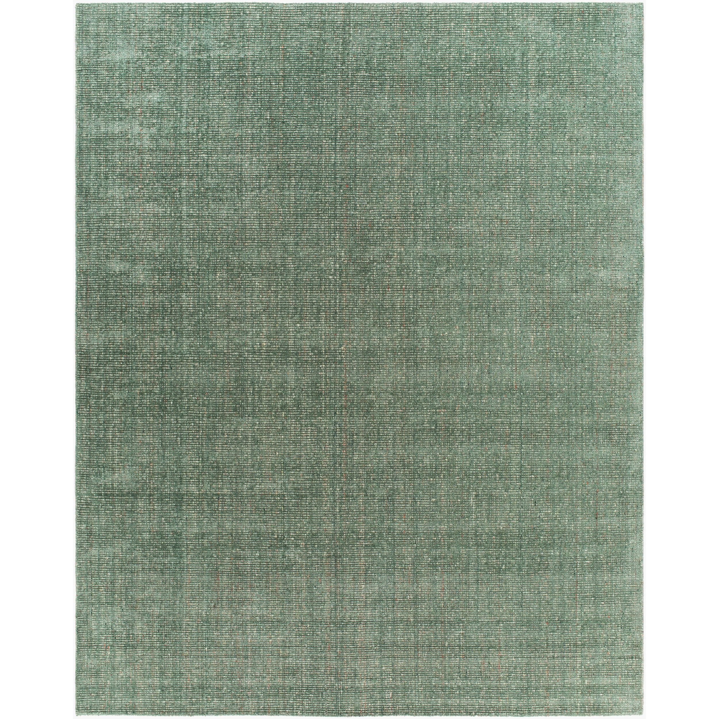 Surya Iman IMA-2307 Hand Knotted area rug in 60% Viscose, 40% NZ Wool, shown in Seafoam, Sage, Slate Gray