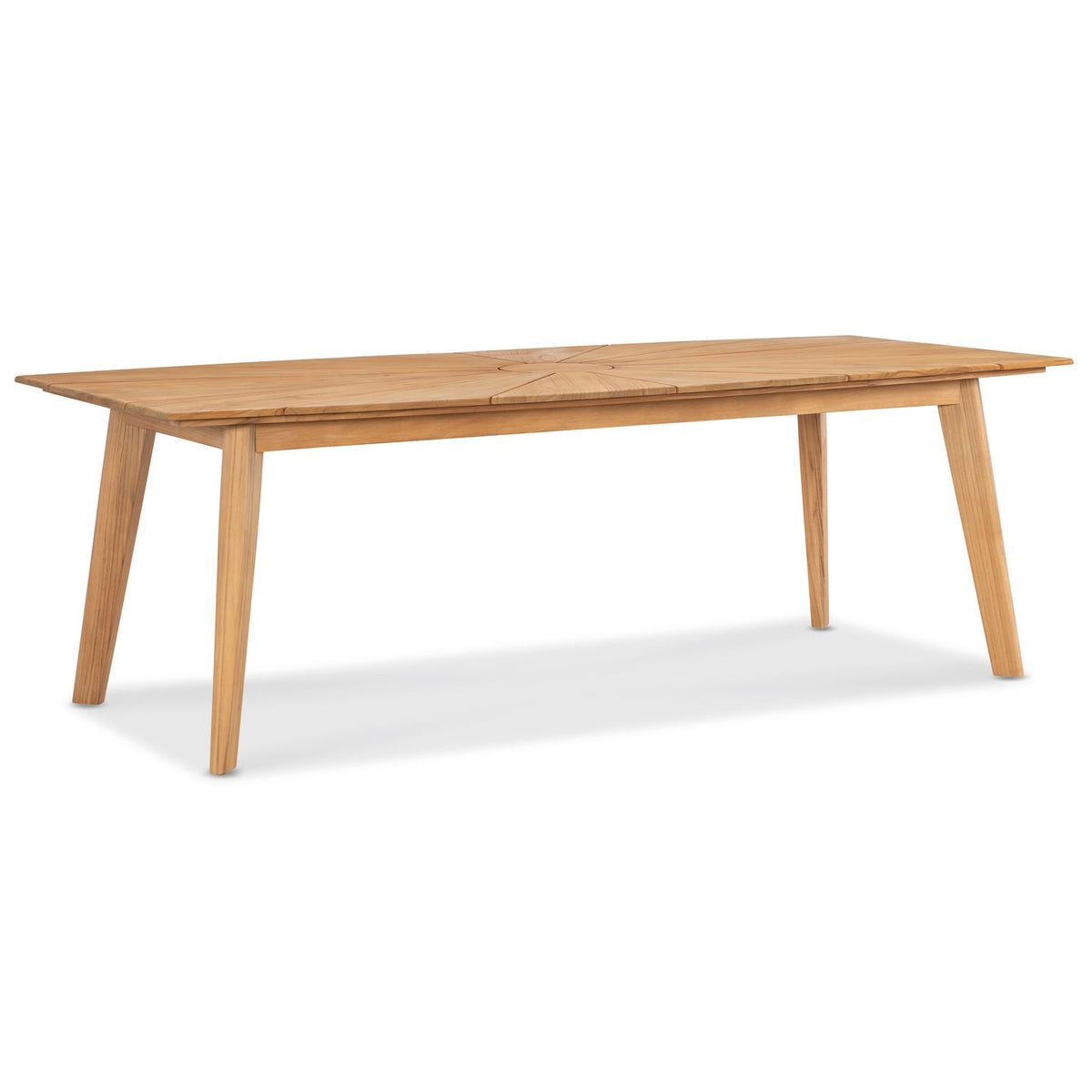 Margaritaville Harbor Outdoor Rectangular Dining Table in Medium Wood, primary product view