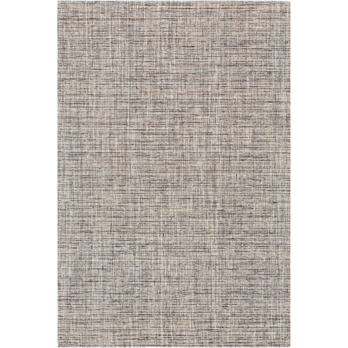 Surya Inola Hand Loomed area rug in 100% Wool, shown in Light Slate, Slate, Black