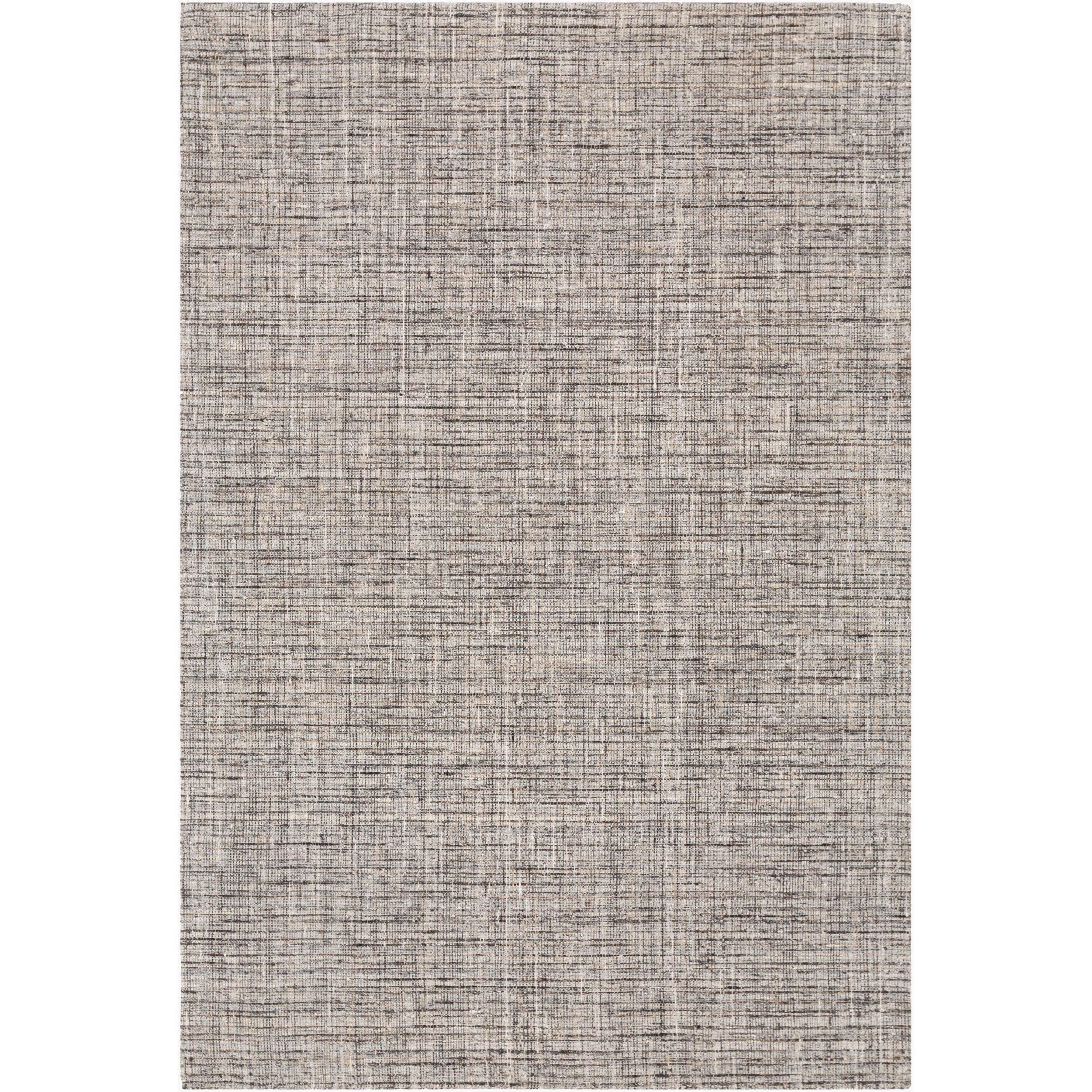 Surya Inola Hand Loomed area rug in 100% Wool, shown in Light Slate, Slate, Black