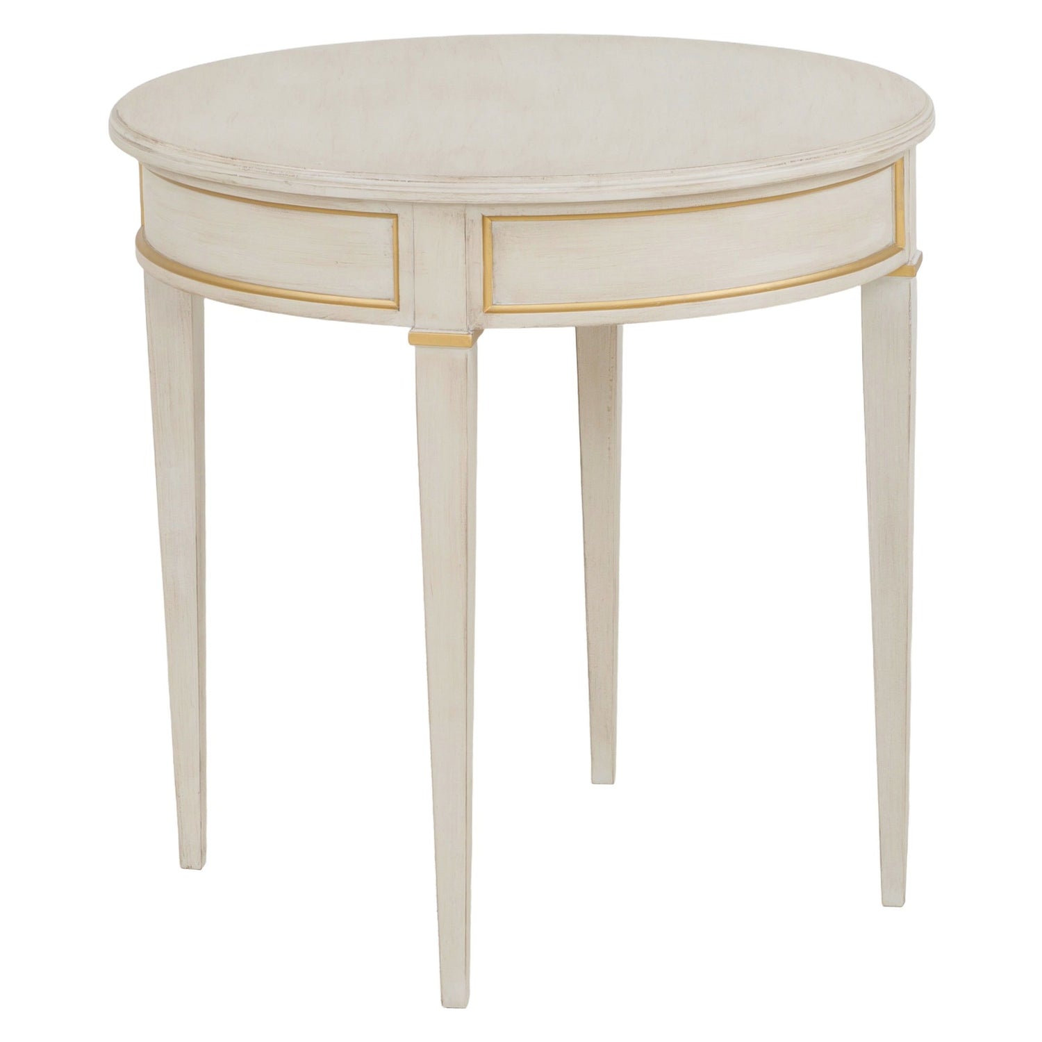 Fairfield Chair Matteo Linea Champagne Mist Round End Table Set of 2 in Champagne Mist