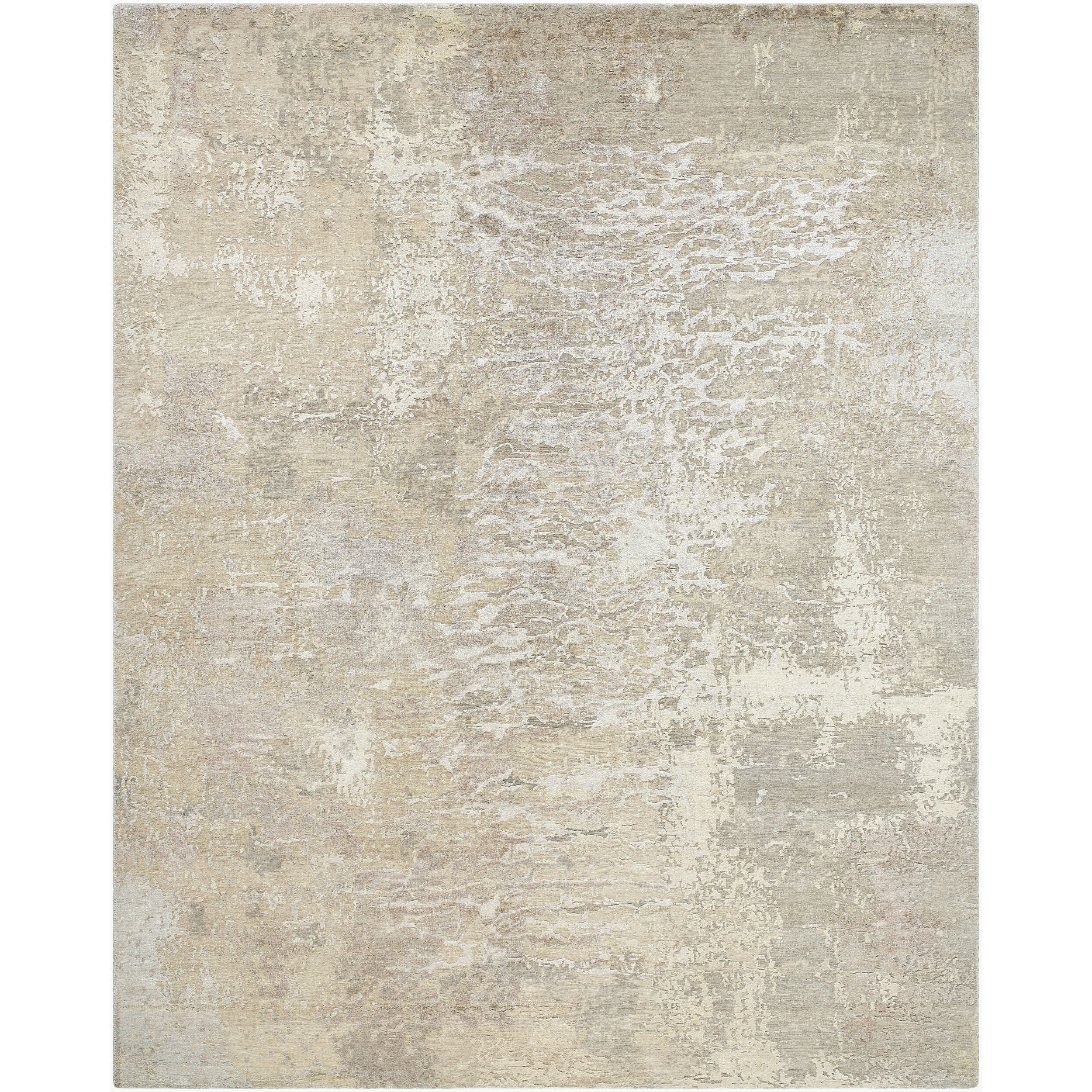 Surya Abbey BBY-2301 Hand Knotted Rug in brown, off-white, olive and taupe