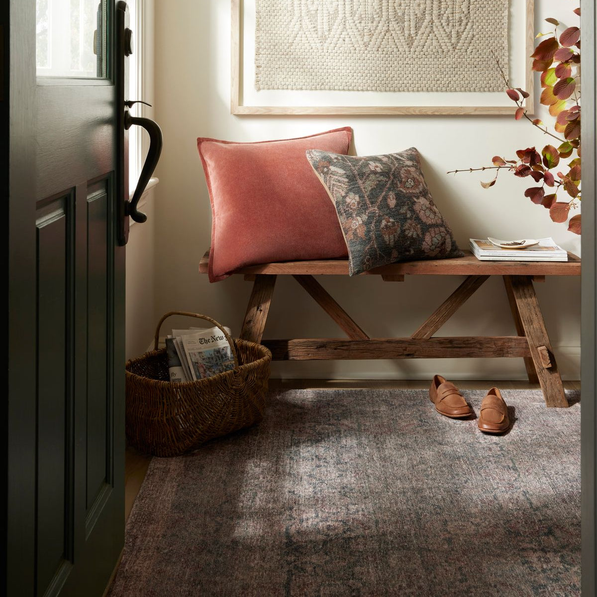 Loloi Margot Lagoon / Taupe Power Loomed Rug