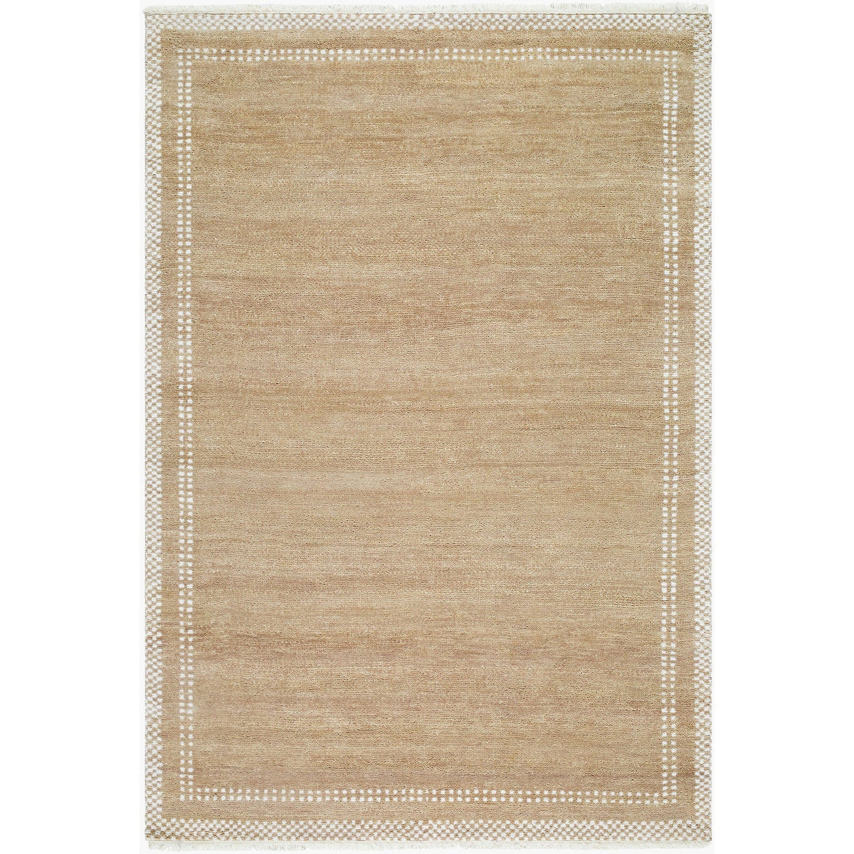 Surya Arkansas Hand Knotted Rug in Tan, Beige and Ivory