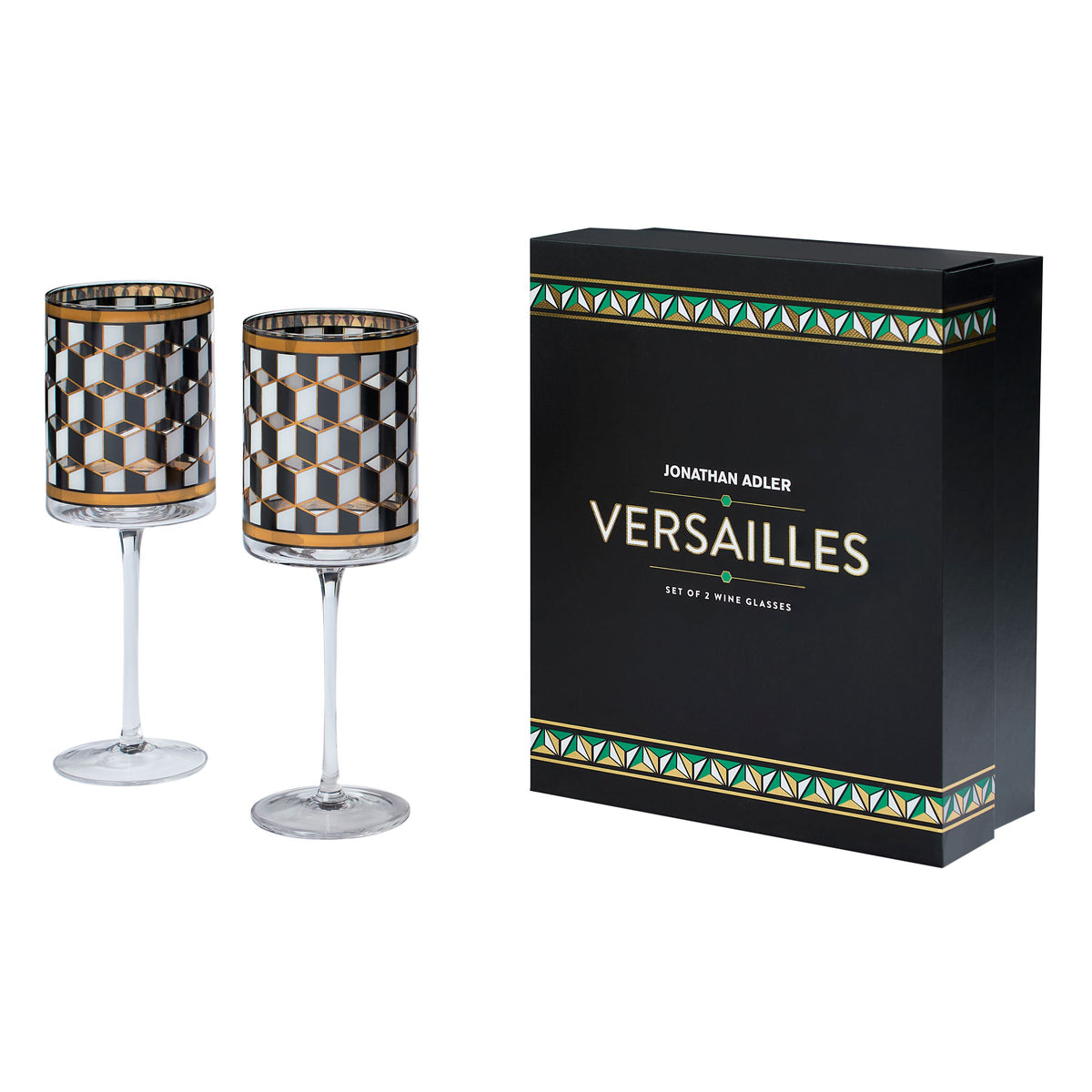 Jonathan Adler Versailles Wine Glass Set