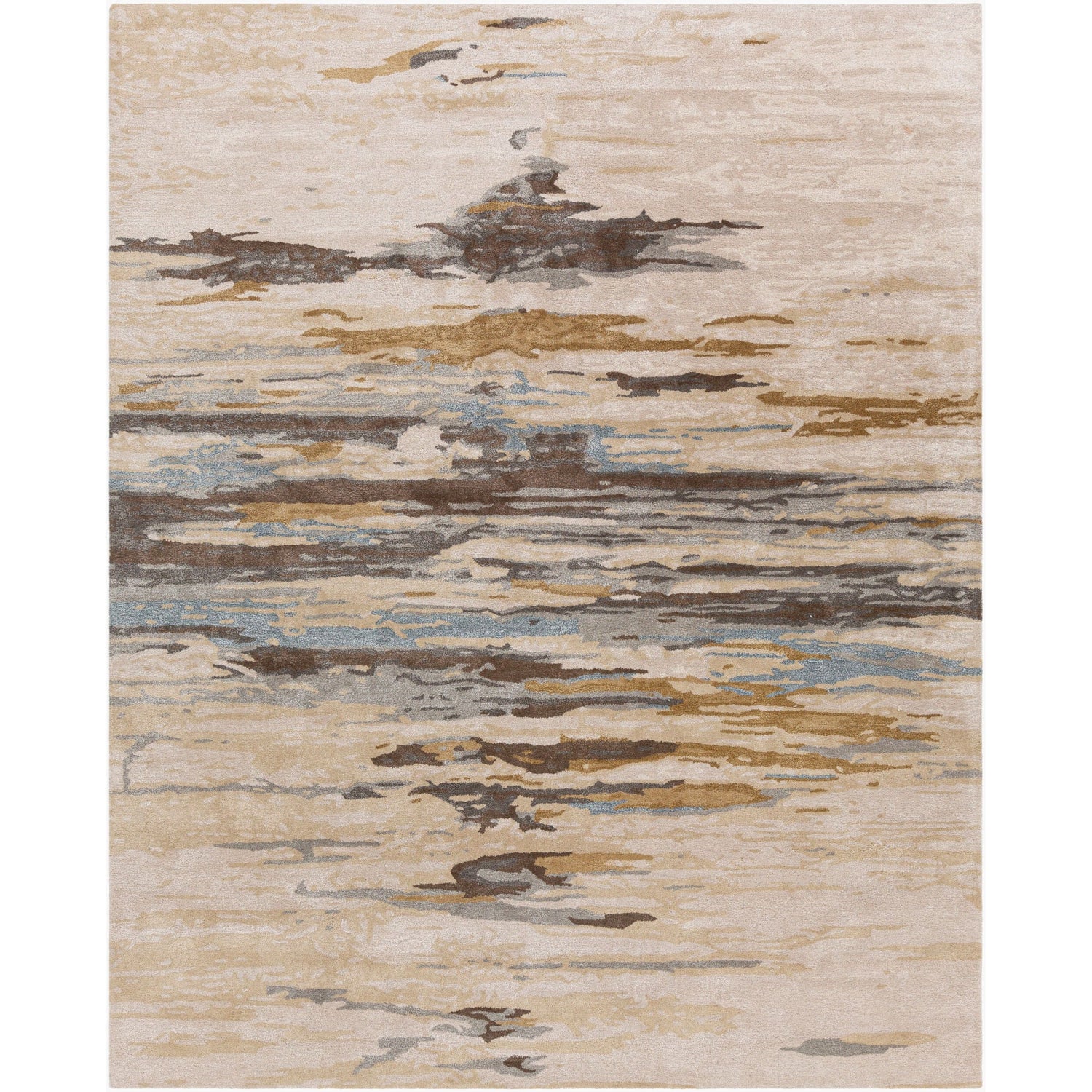 Surya Kavita KVT-2301 Hand Tufted Rug corner and weave detail