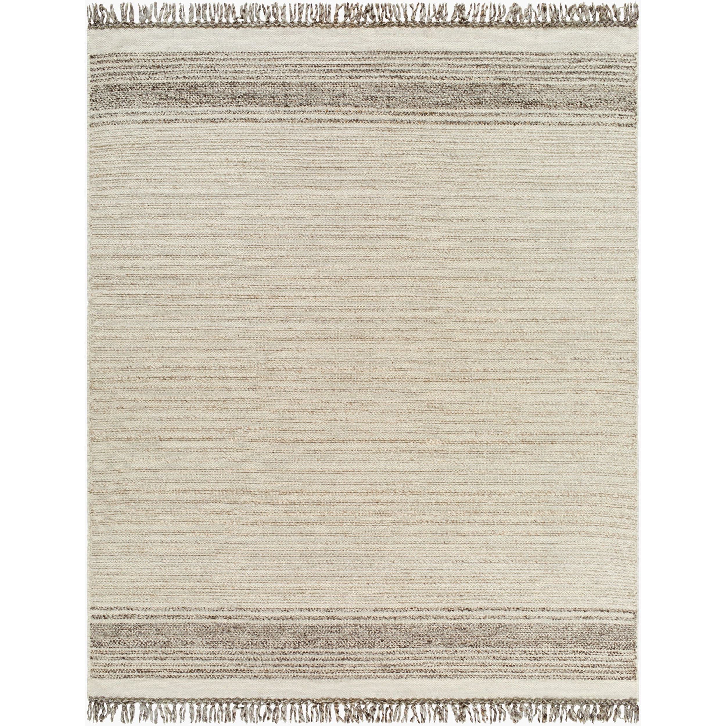 Surya Lucie LCE-2302 Hand Woven Rug texture close-up, detail of the pure wool pile