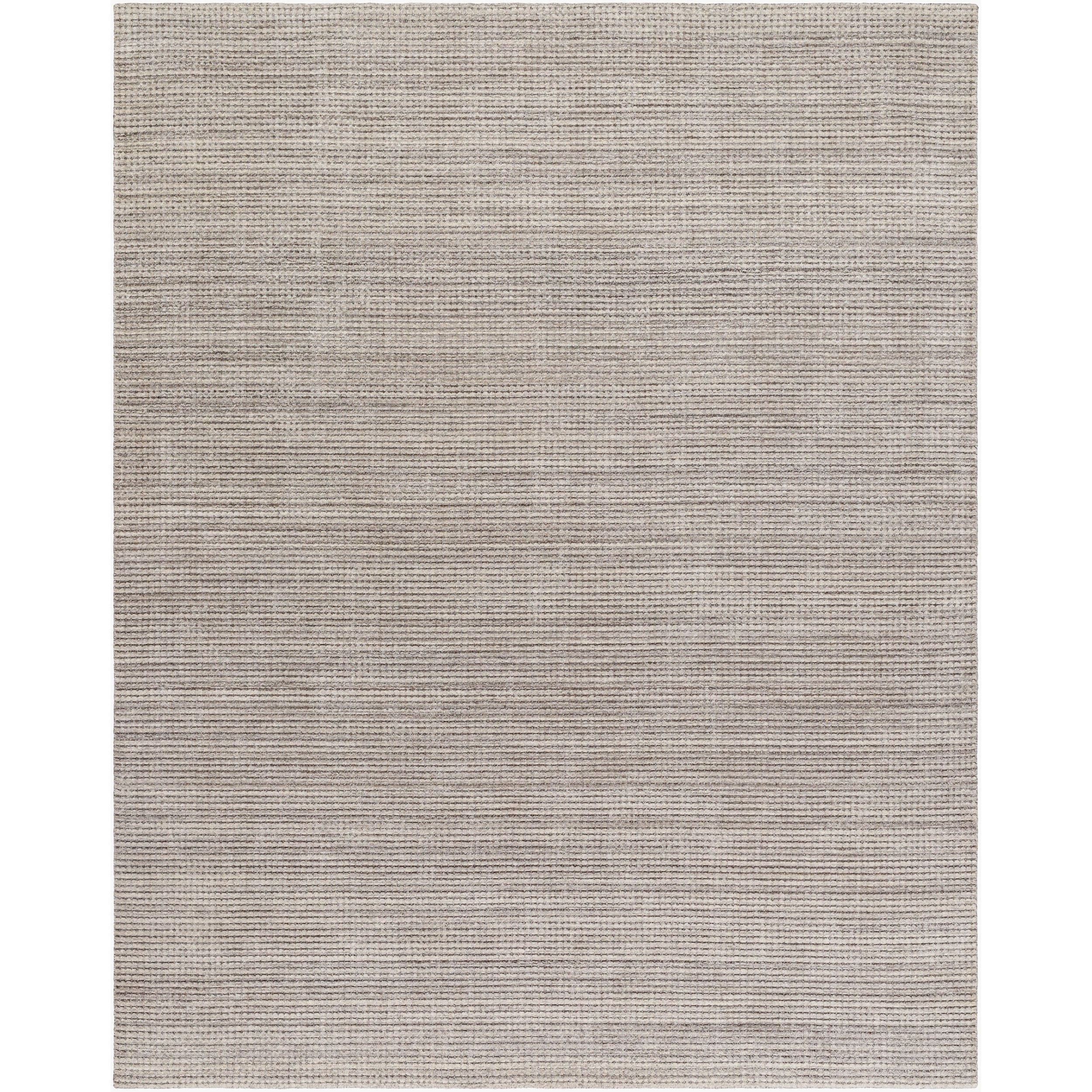 Surya Boston BBT-2302 Hand Loomed Rug shown flat displaying its light gray hand loomed design