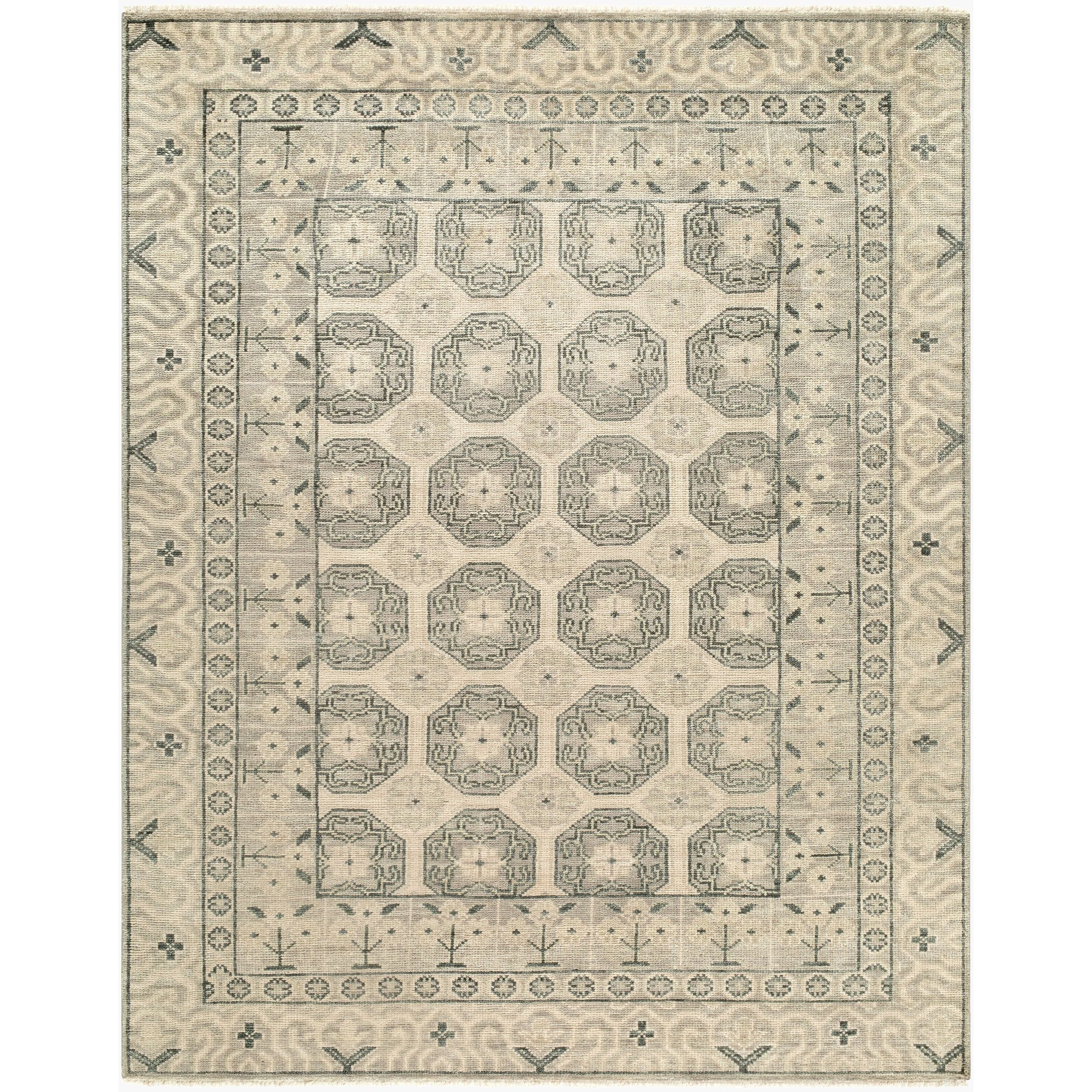 Detail of the Surya Riviera RIV-2301 Hand Knotted Rug hand knotted rug weave