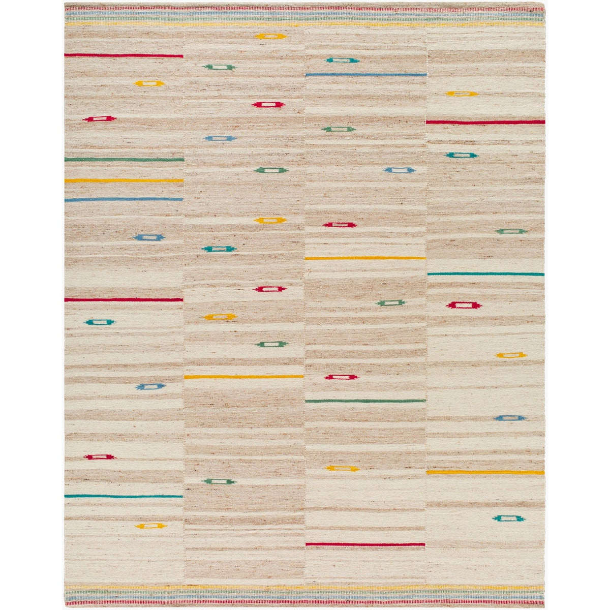 Surya Stockholm SHM-2306 Hand Woven Rug in beige, sand, crimson and mustard