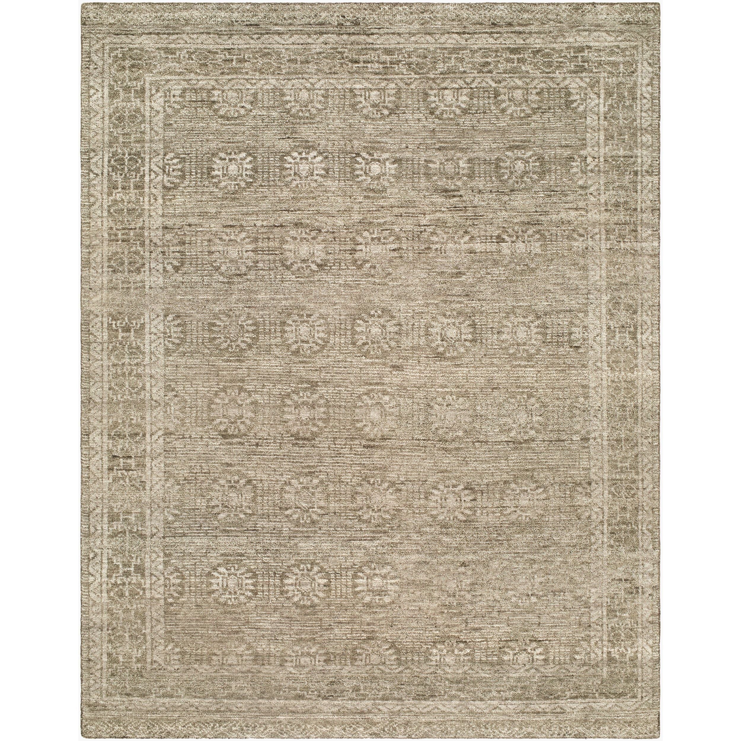 Surya Alara AAL-2301 Hand Knotted Rug in Taupe, Sandstone, Beige and Ivory