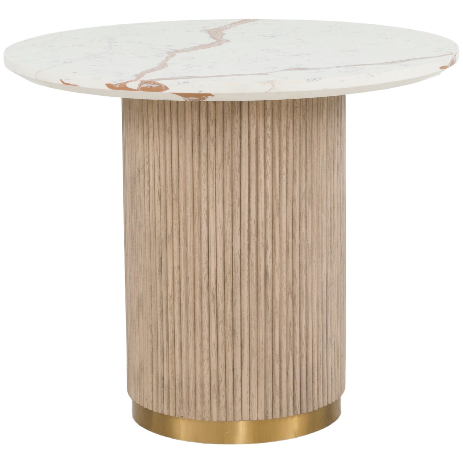 Fairfield Chair Everett Round Dining Table in Biscotti