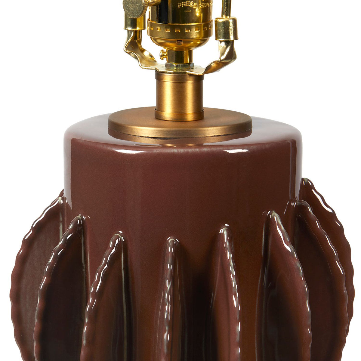 Villa and House Saguaro Table Lamp with Shade 17-inch White Linen, with Gold
