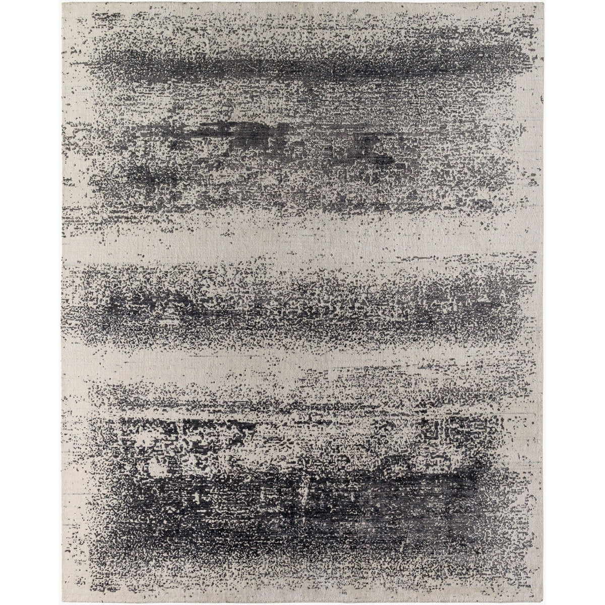 Surya Glory GLY-2301 Hand Knotted Rug in Ivory, Charcoal and Ash Gray