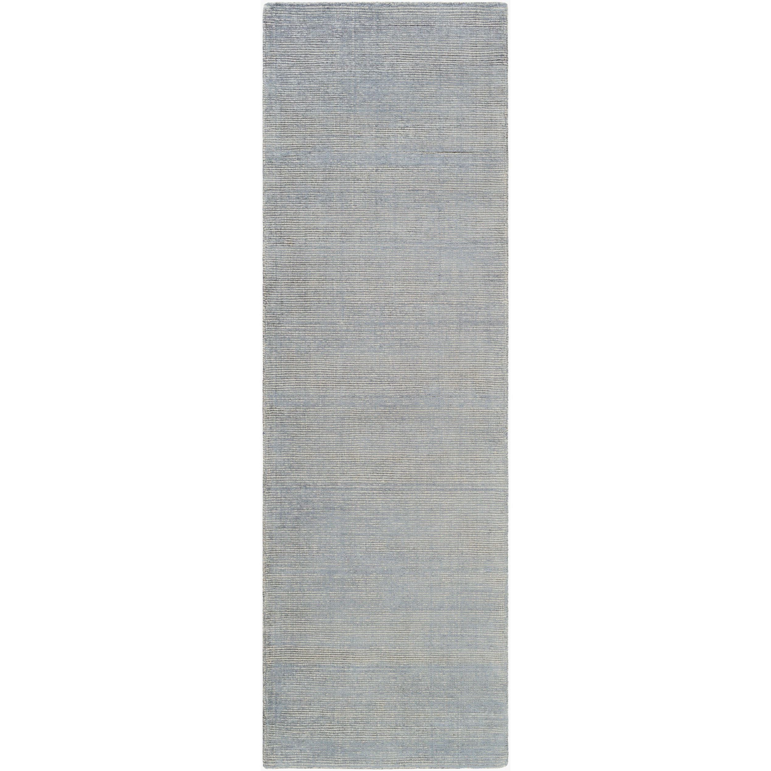 Surya Prague Hand Loomed area rug in 60% Viscose, 40% Wool, shown in Slate, Ivory