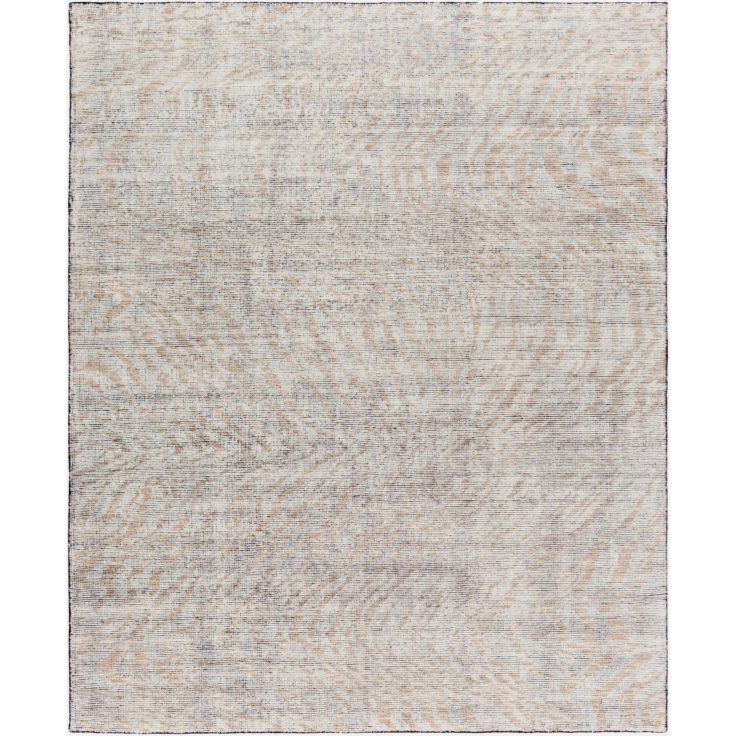 Surya Malaga MAG-2306 Hand Knotted Rug — in Ivory, Black, Medium Brown, Dark Brown
