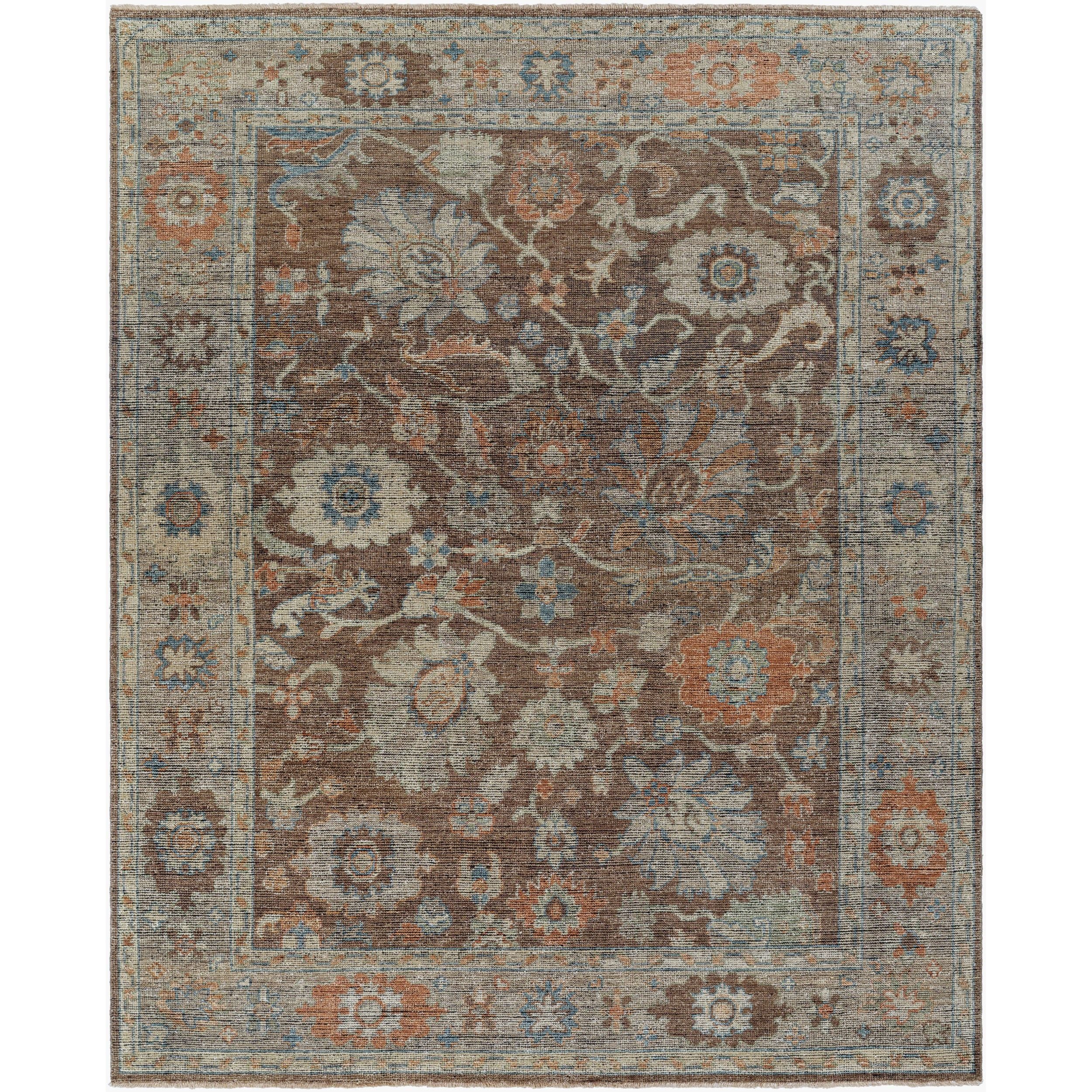 Surya Reign REG-2318 Hand Knotted Rug, low-pile area rug made in India