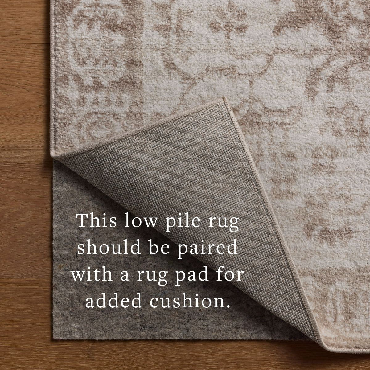 Loloi Lune Taupe / Ivory Power Loomed Rug