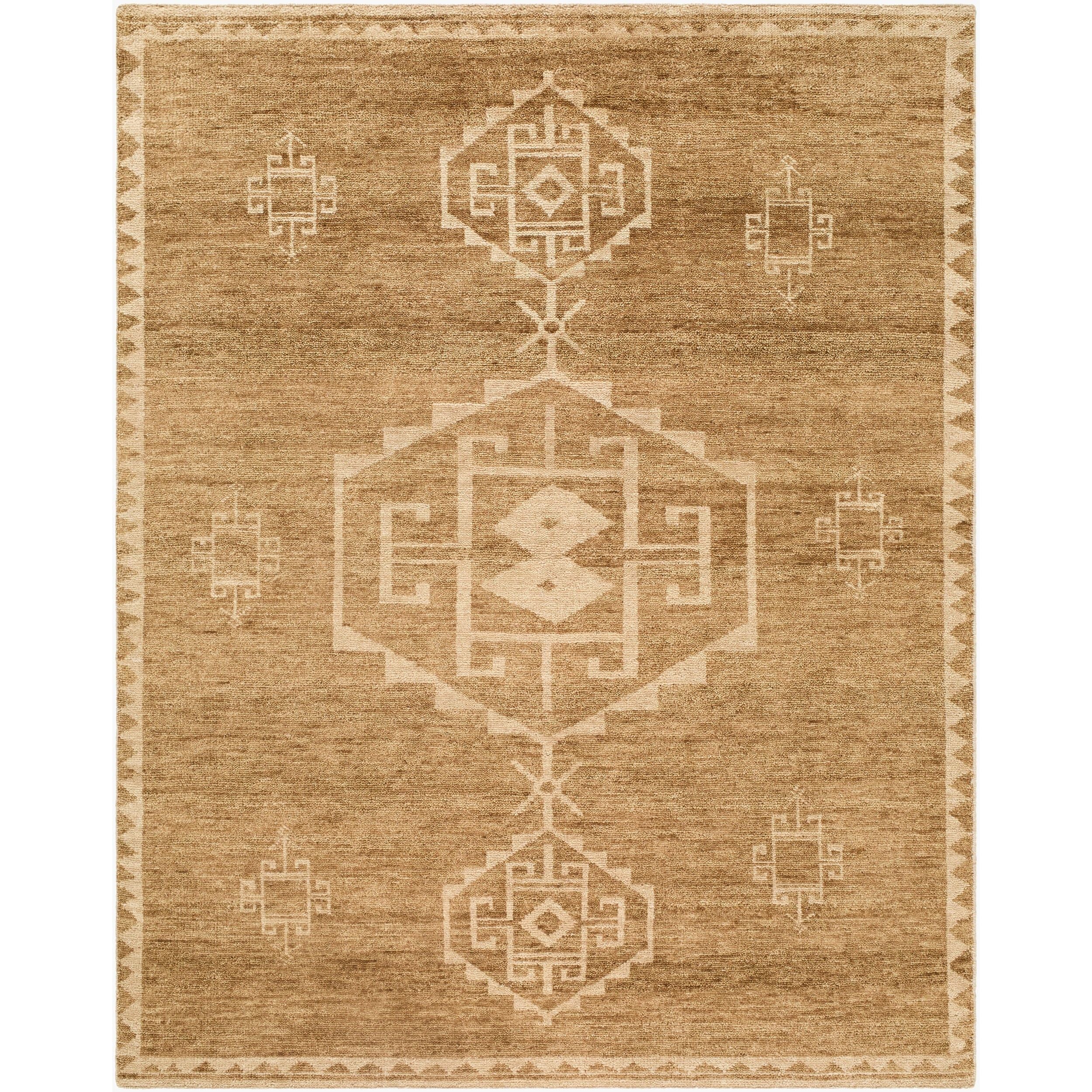 Surya Alara AAL-2305 Hand Knotted Rug in Caramel, Sandstone and Ivory