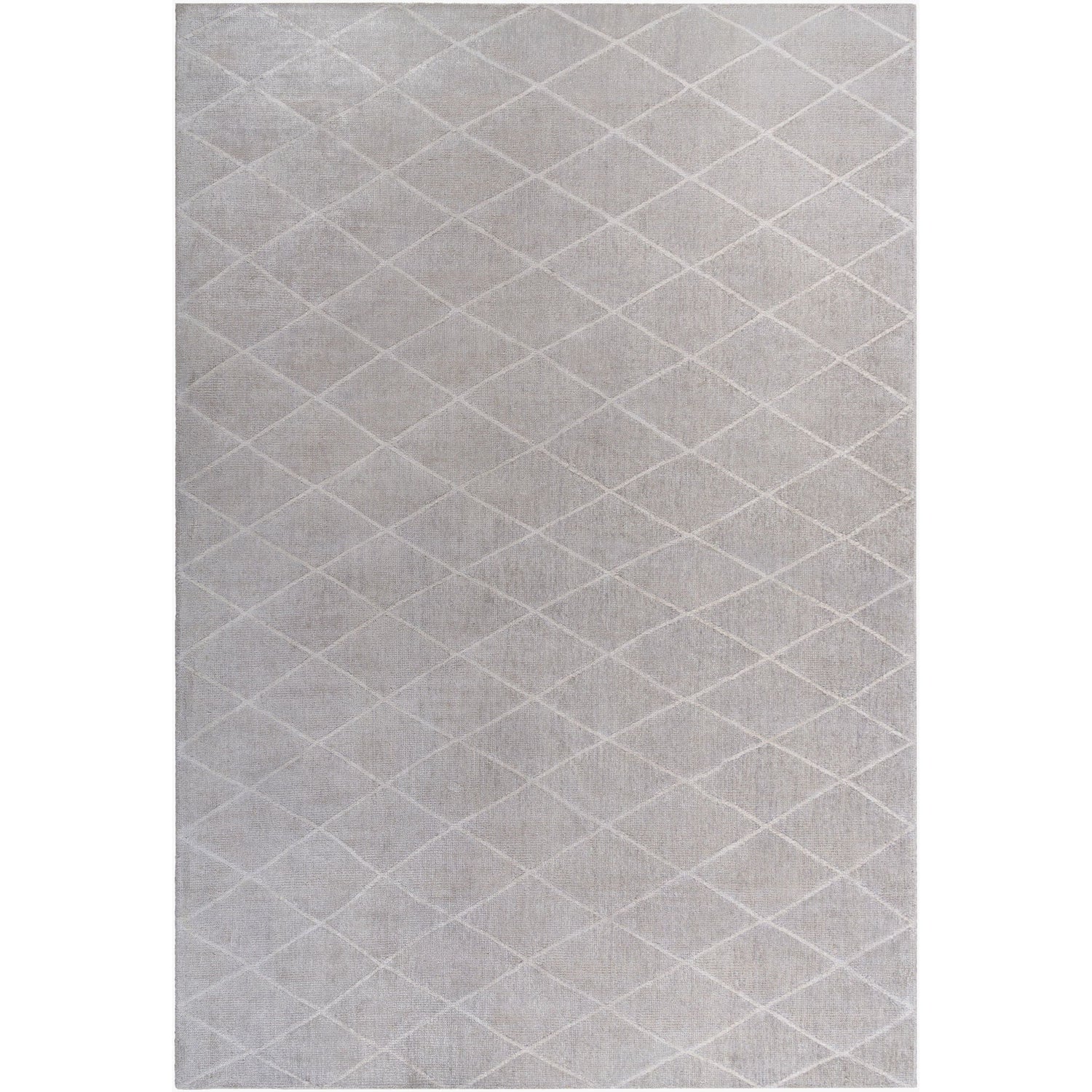 Surya Reproduction One of a Kind Hand Knotted Rug in silver, dove gray and pearl