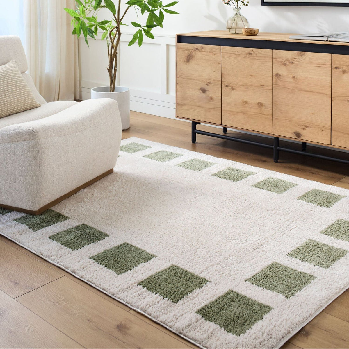Livabliss Fossay Shag FSG-2315 Machine Woven Rug