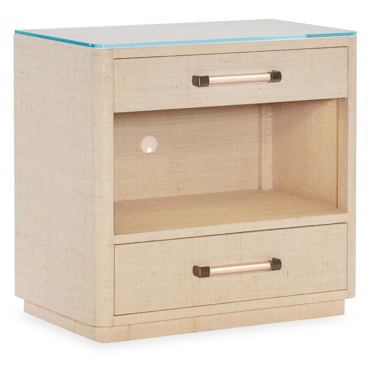 Margaritaville Boca Chica Nightstand in Natural Raffia, primary product view