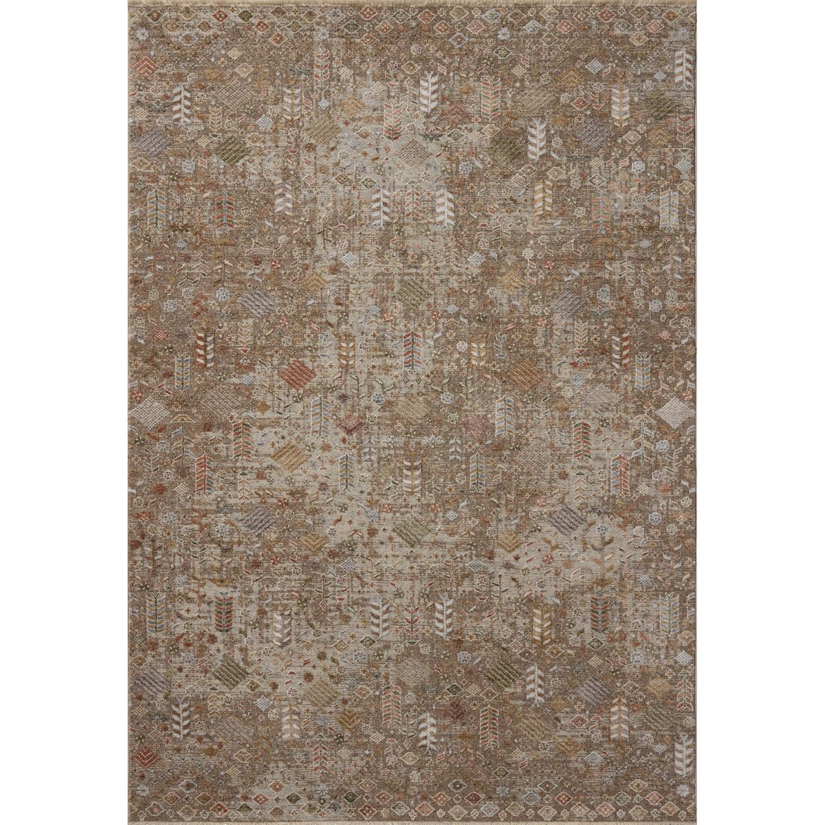 Loloi Aylin Mushroom/Multi Power Loomed Rug