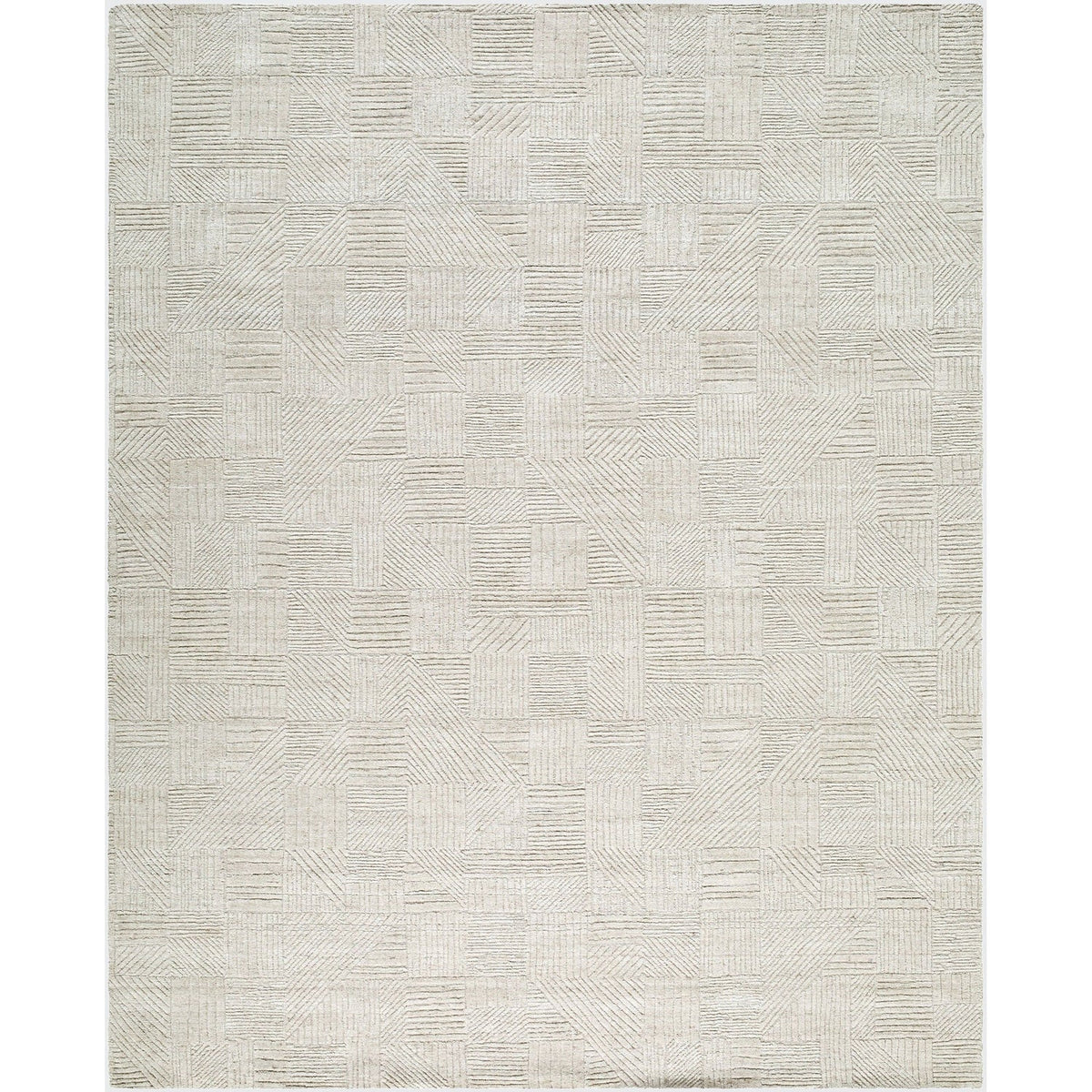 Surya Dilber DBR-2302 Hand Loomed Rug in ivory, light taupe and soft gray