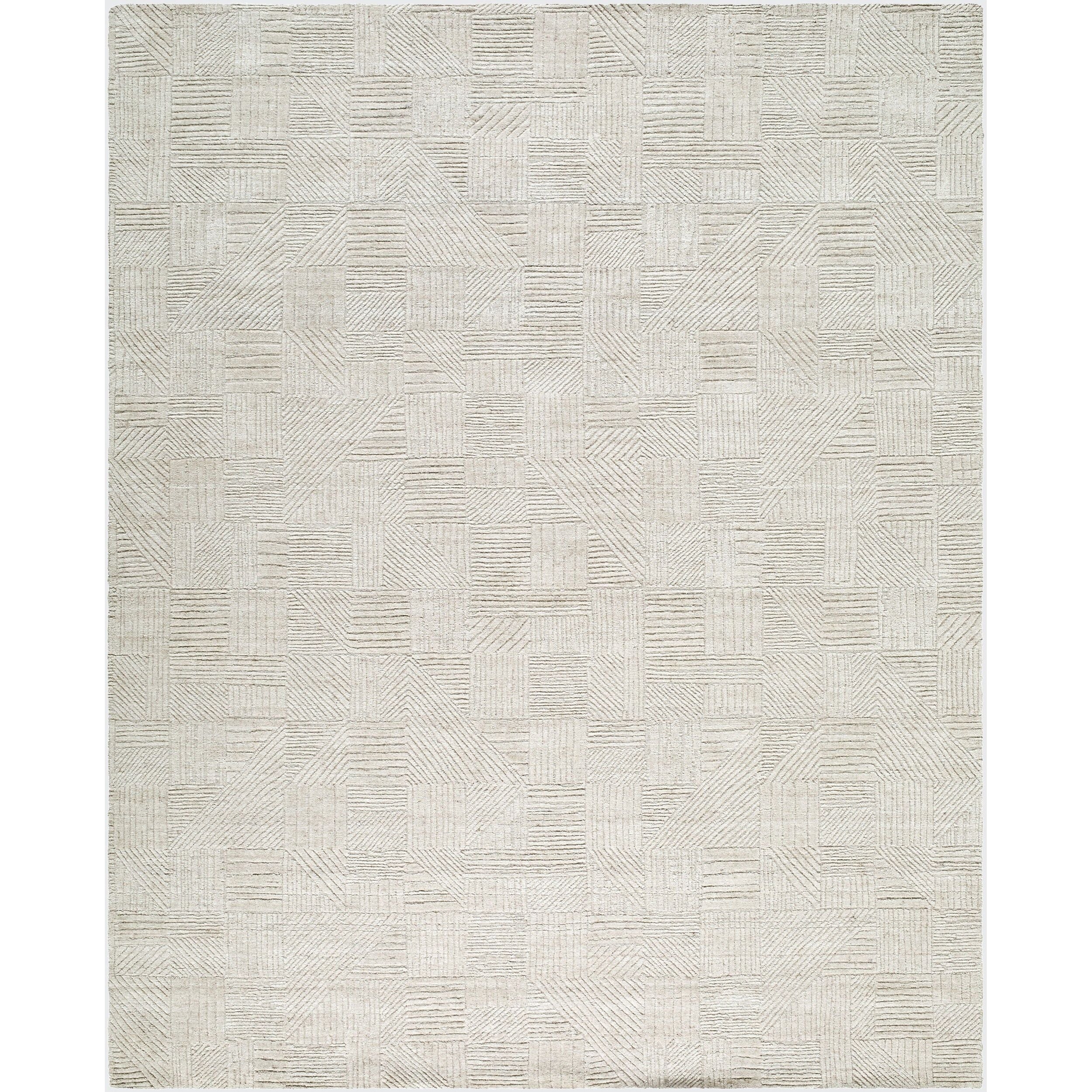 Surya Dilber DBR-2302 Hand Loomed Rug in ivory, light taupe and soft gray