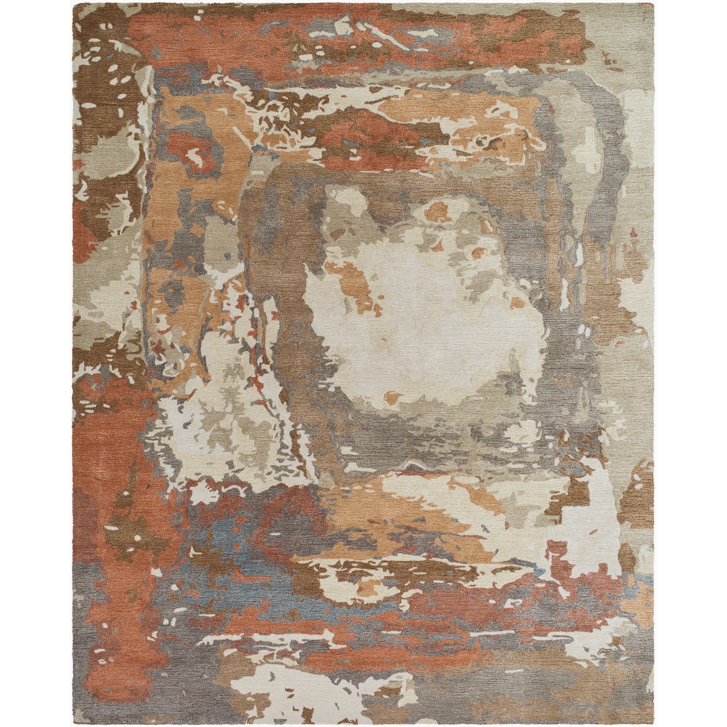 Surya Kavita KVT-2326 Hand Tufted Rug texture close-up, detail of the wool-viscose blend pile