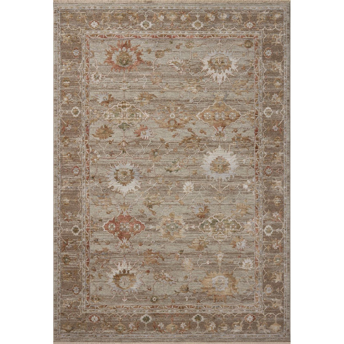Loloi Aylin Pebble/Sunrise Power Loomed Rug