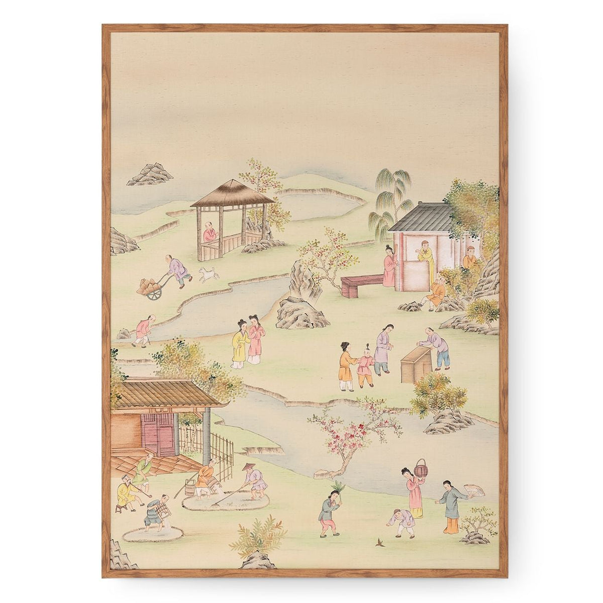 Villa and House Coutts Garden Framed Silk Panel