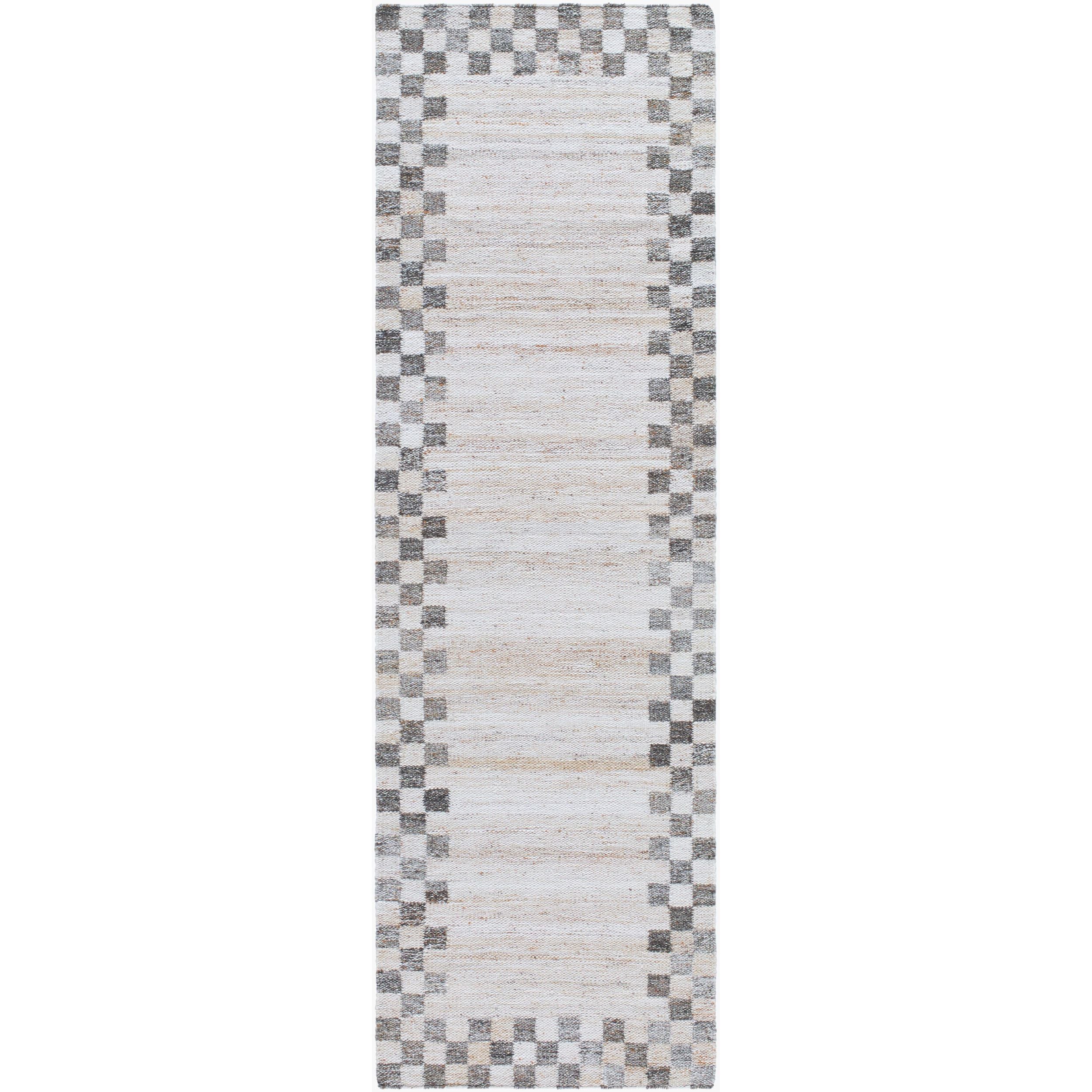 Surya Cusco CUS-2301 Hand Woven Indoor/Outdoor Rug in ivory, taupe and charcoal