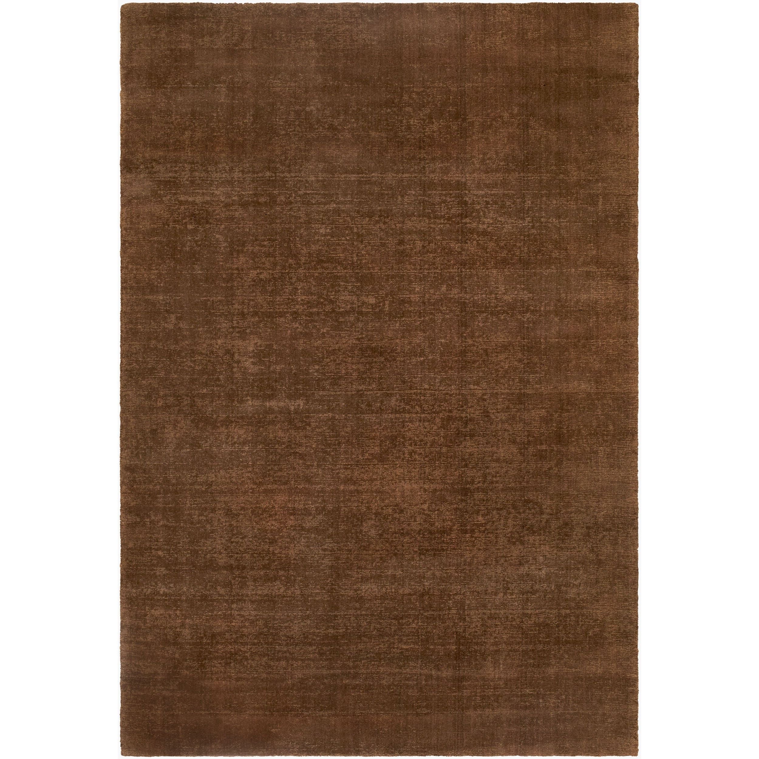 Surya Keban KBN-2301 Hand Knotted Rug shown flat displaying its chestnut hand knotted design