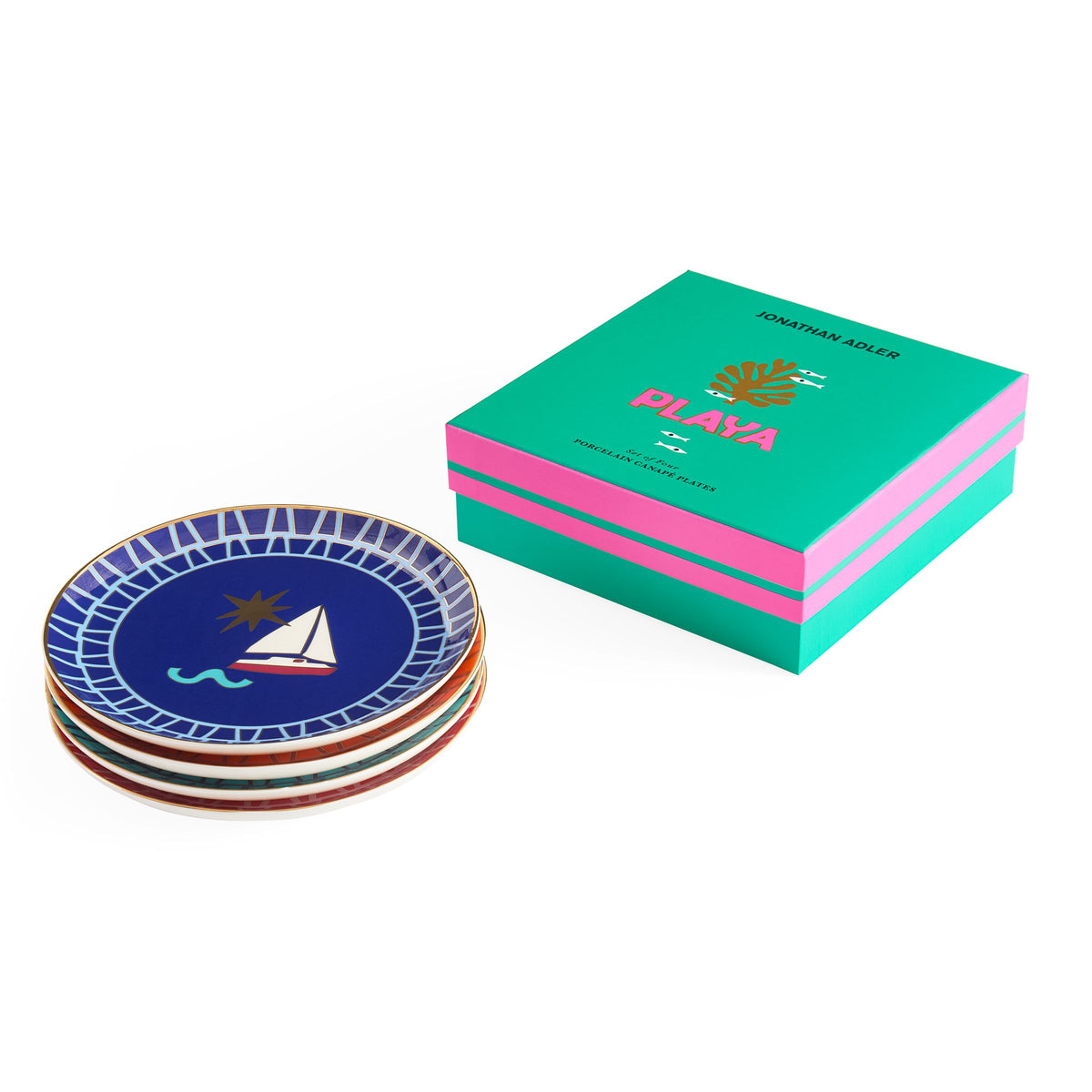 Jonathan Adler Playa Small Plate Set