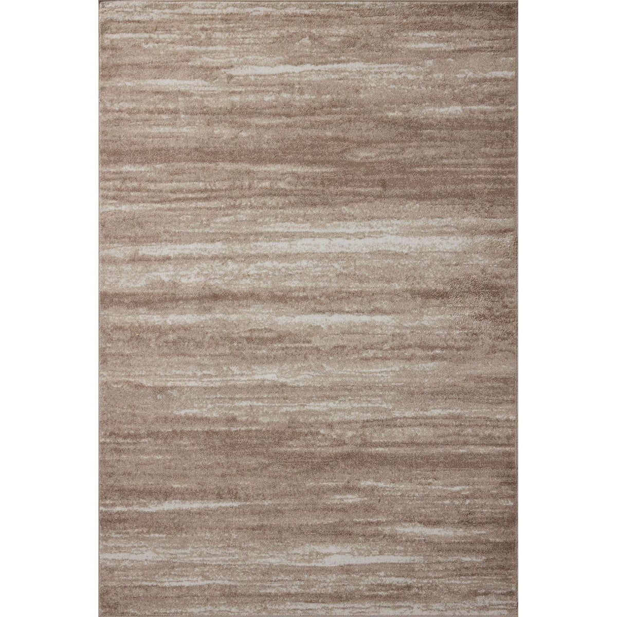 Loloi Lune Mushroom/White Power Loomed Rug